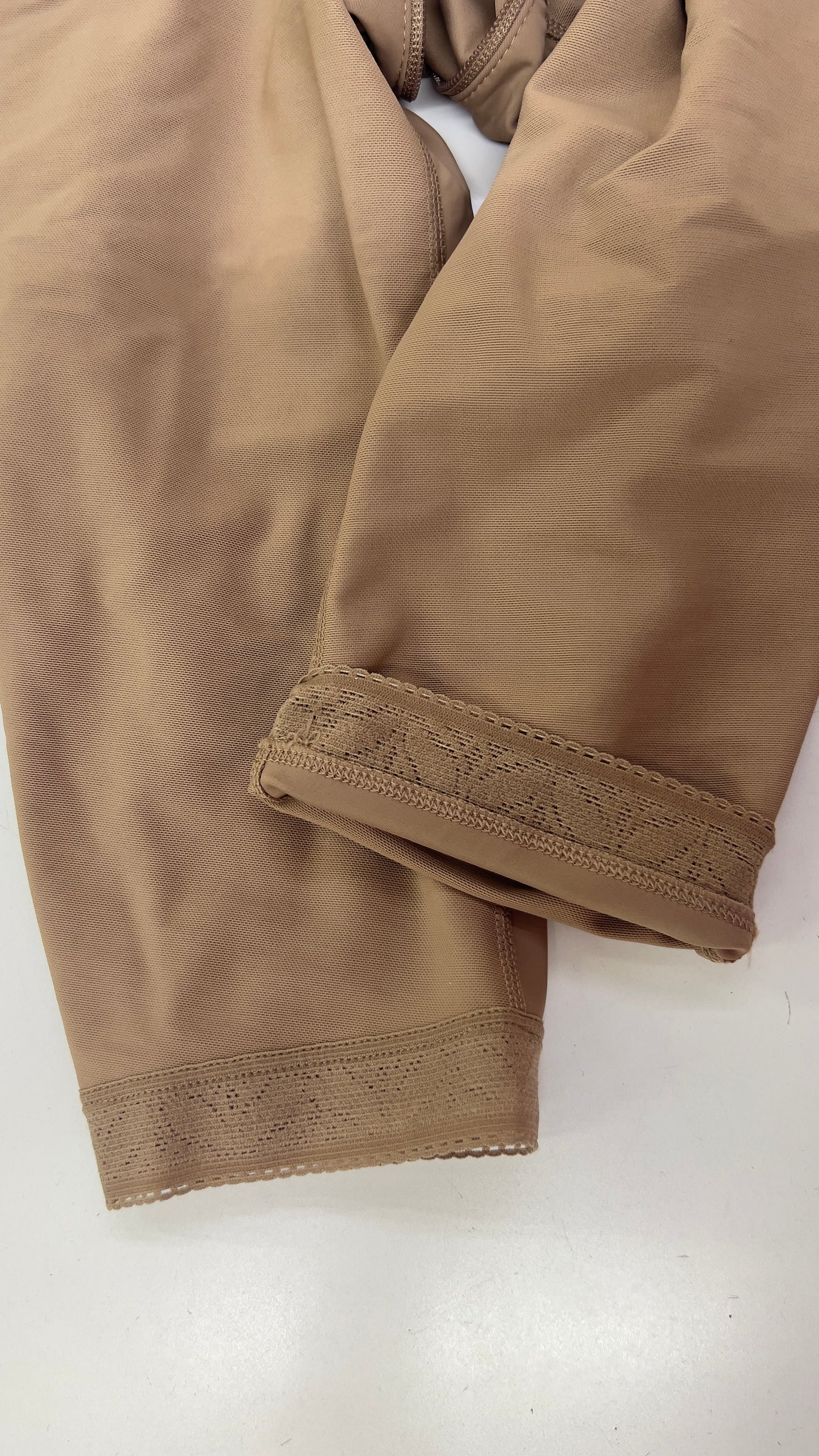 FB836L Long Strapless High Compression Knee-Length Shaper with Invisible Butt Lifter and Triple Hook Closure