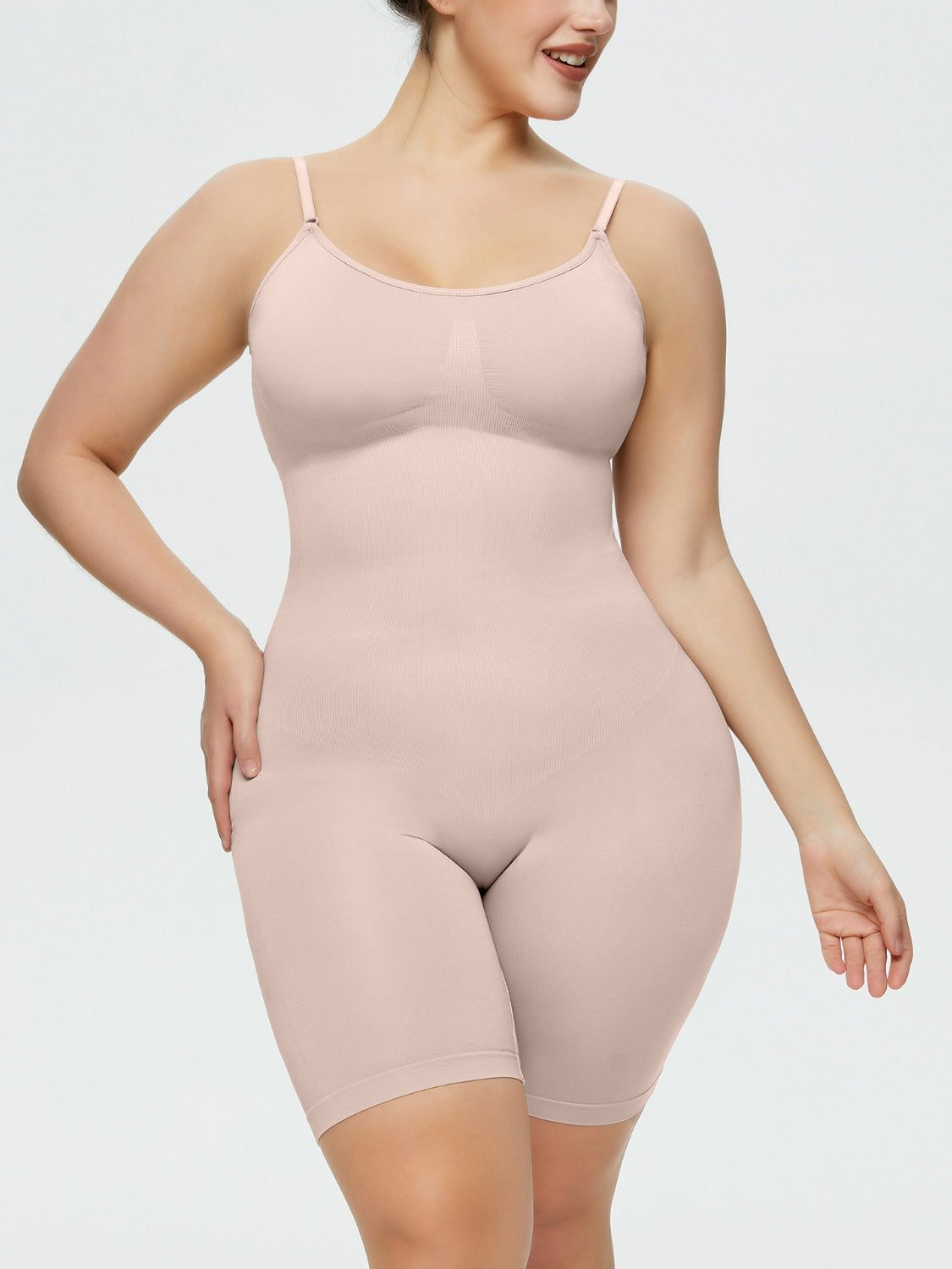 Spaghetti Strap Shaping Romper Trendsi