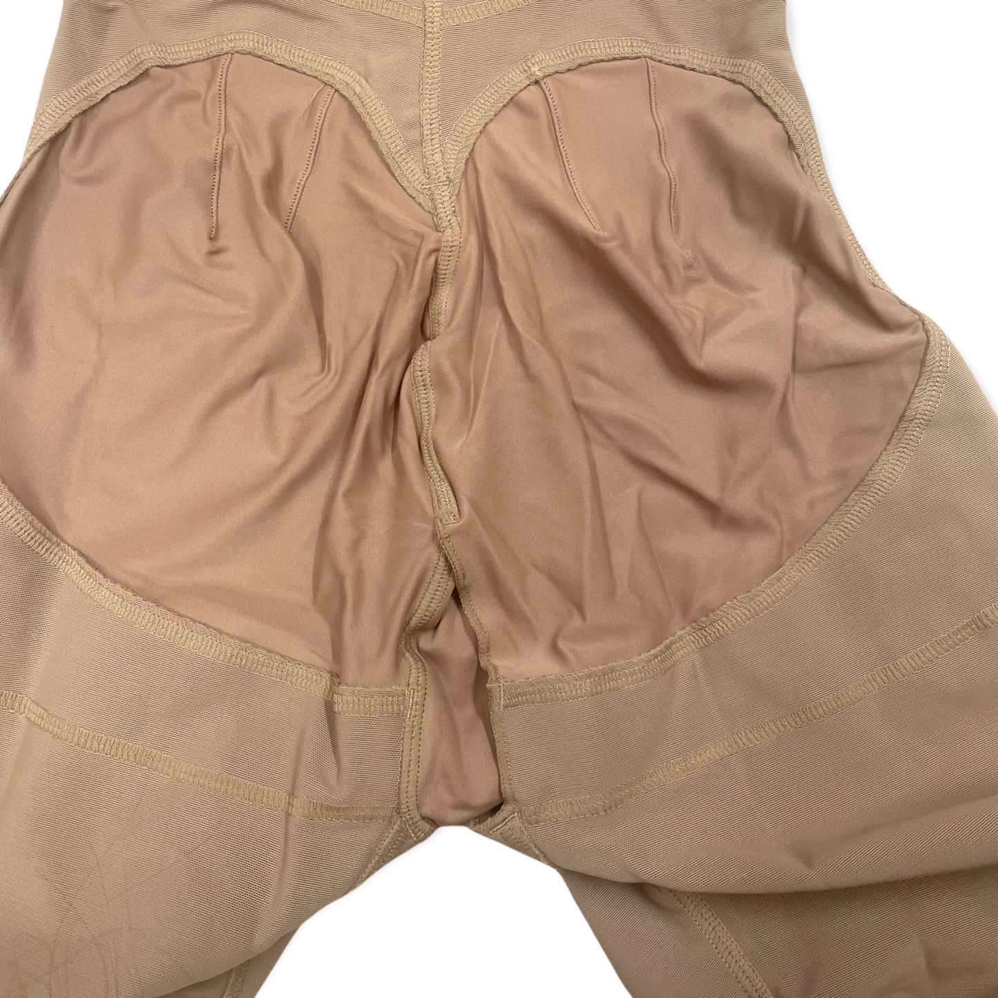 FB717 Full Body Shaping Garment with 3 Hooks, Built-in Bra & Sleeves