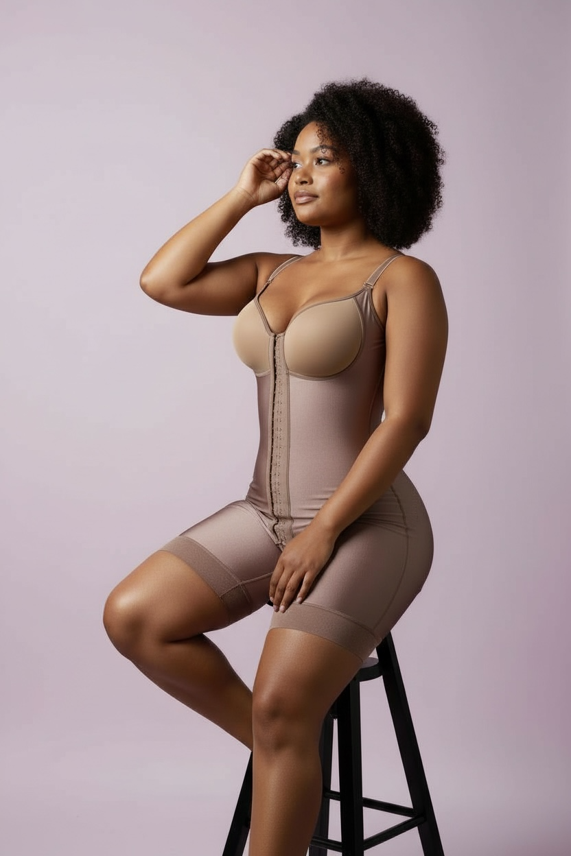 FB850 Extreme Compression Full Body Shaping Garment with Bra and Thin Straps Bonita Shape