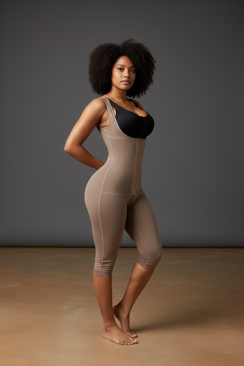 FB725 Long Style Full Body Shaping Garment with Hooks and Perineal Zipper - Bonita Shape