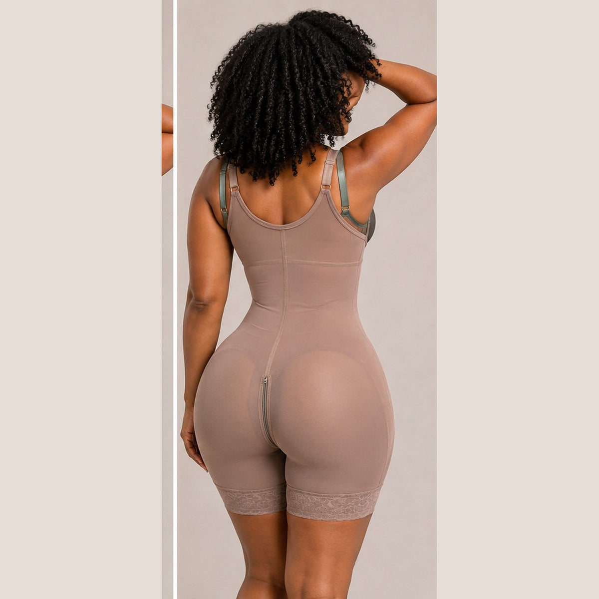 FB724-2PHZP – High Compression Shapewear with Pre-Molded Butt Lift | Faja de Alta Compresión con Cola Prehormada