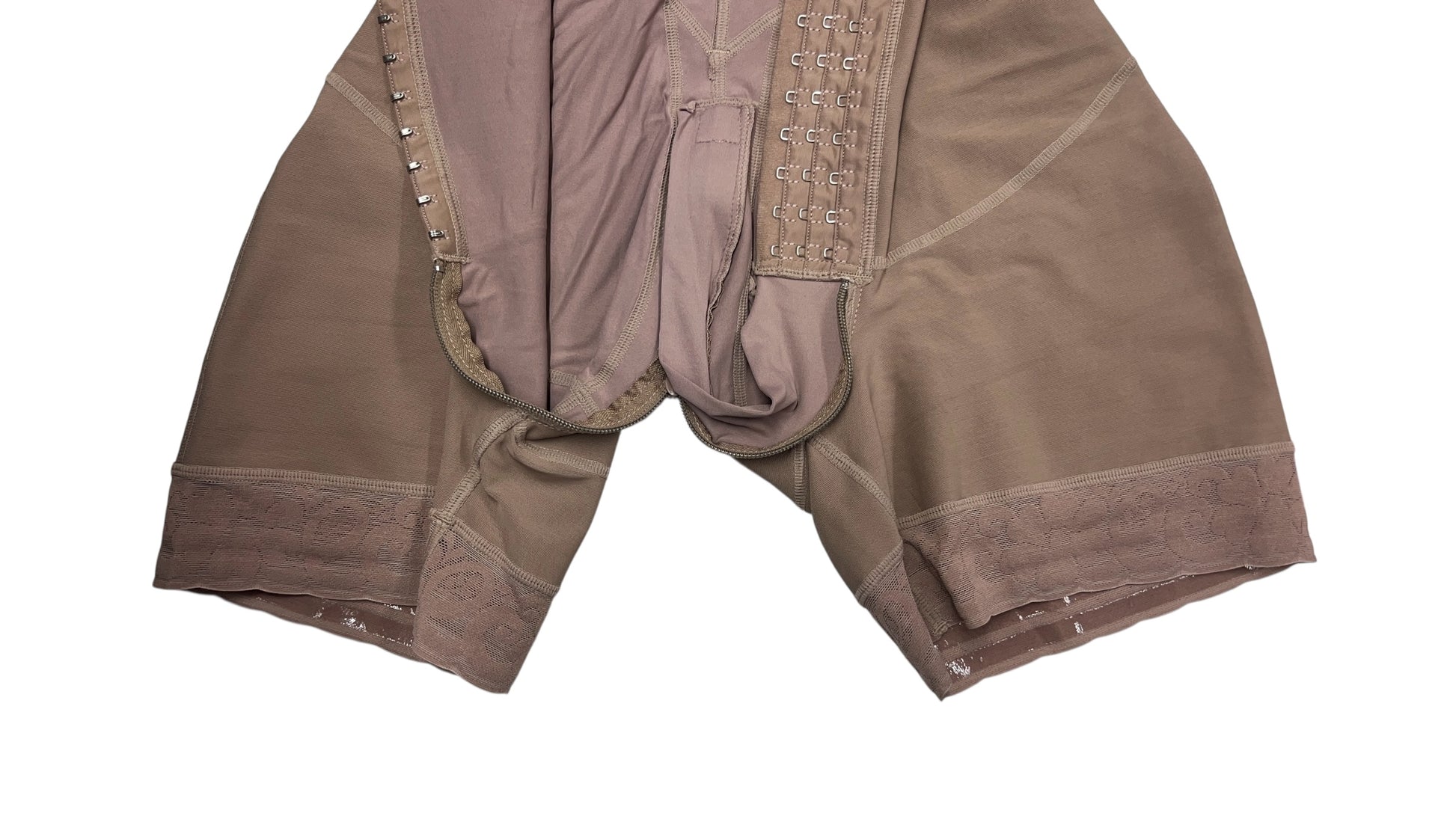 FB724-2zp Faja Short Style High Compression Garment with Thin Adjustable Straps and Triple Hook Closure - Bonita Shape