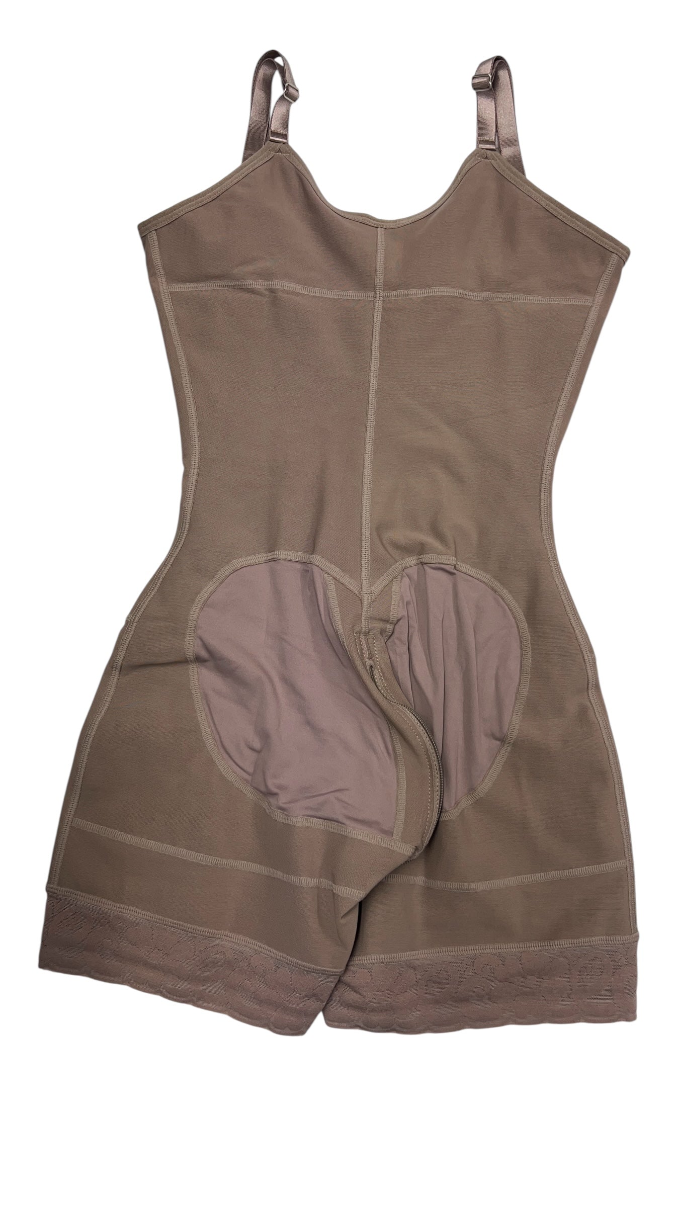 FB724-2zp Faja Short Style High Compression Garment with Thin Adjustable Straps and Triple Hook Closure - Bonita Shape