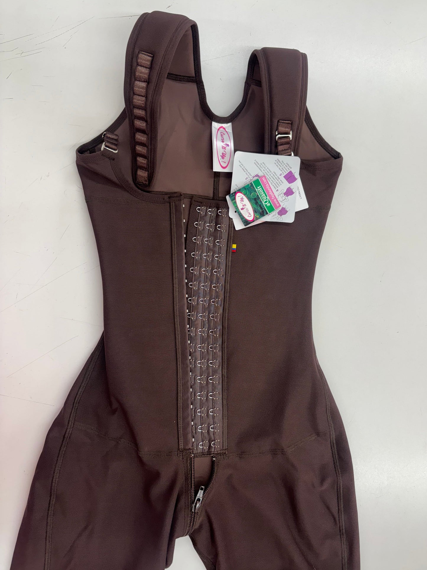 FB725PHT Faja larga Ultrainvisible zipper perineal tira ajustable Bonita Shape