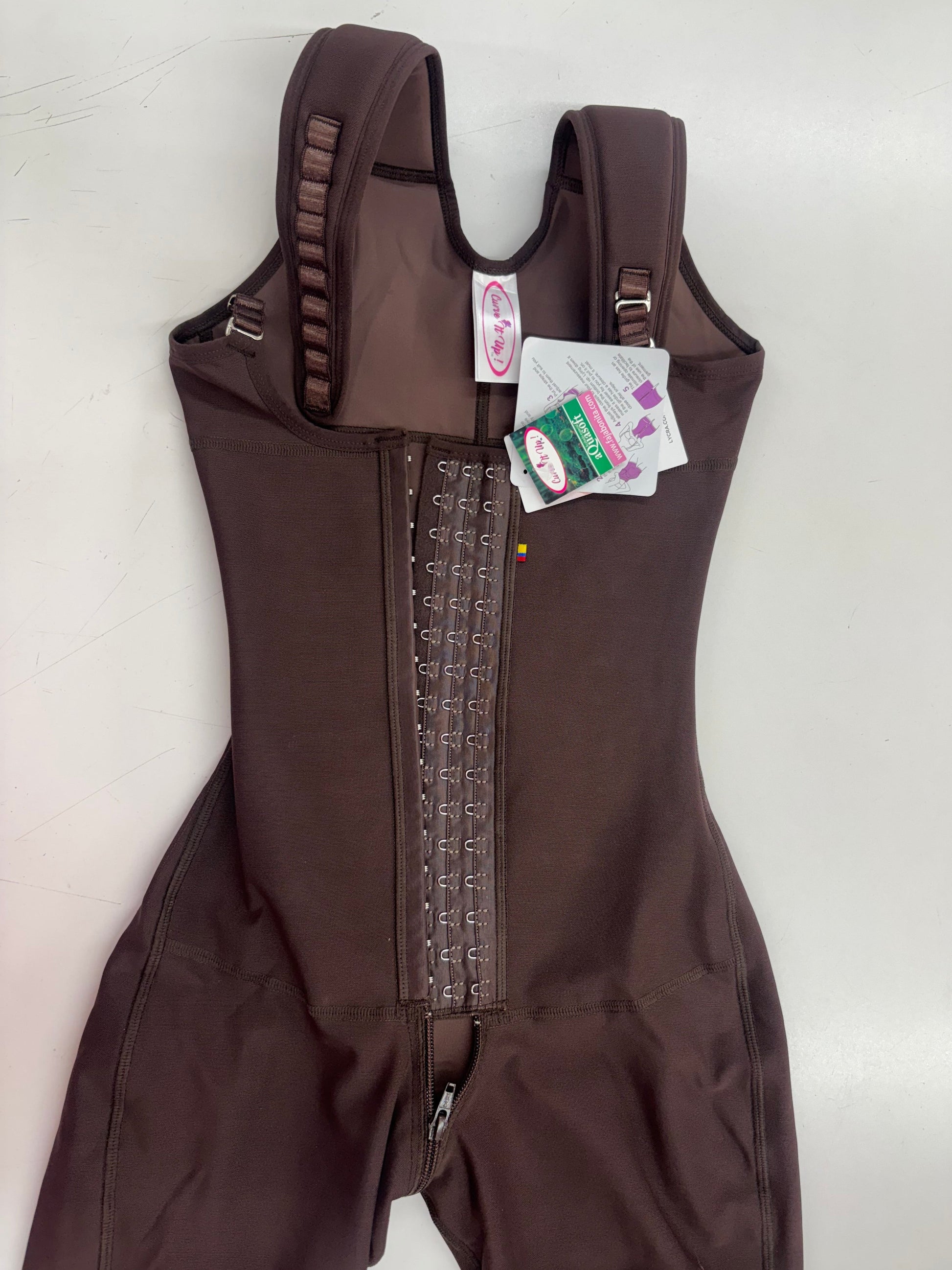 FB725PHT Faja larga Ultrainvisible zipper perineal tira ajustable Bonita Shape
