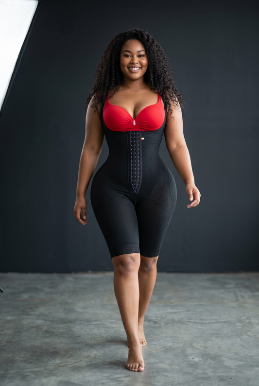 FB600 Stage 2 – Full Body Shaper | No Bra | Black