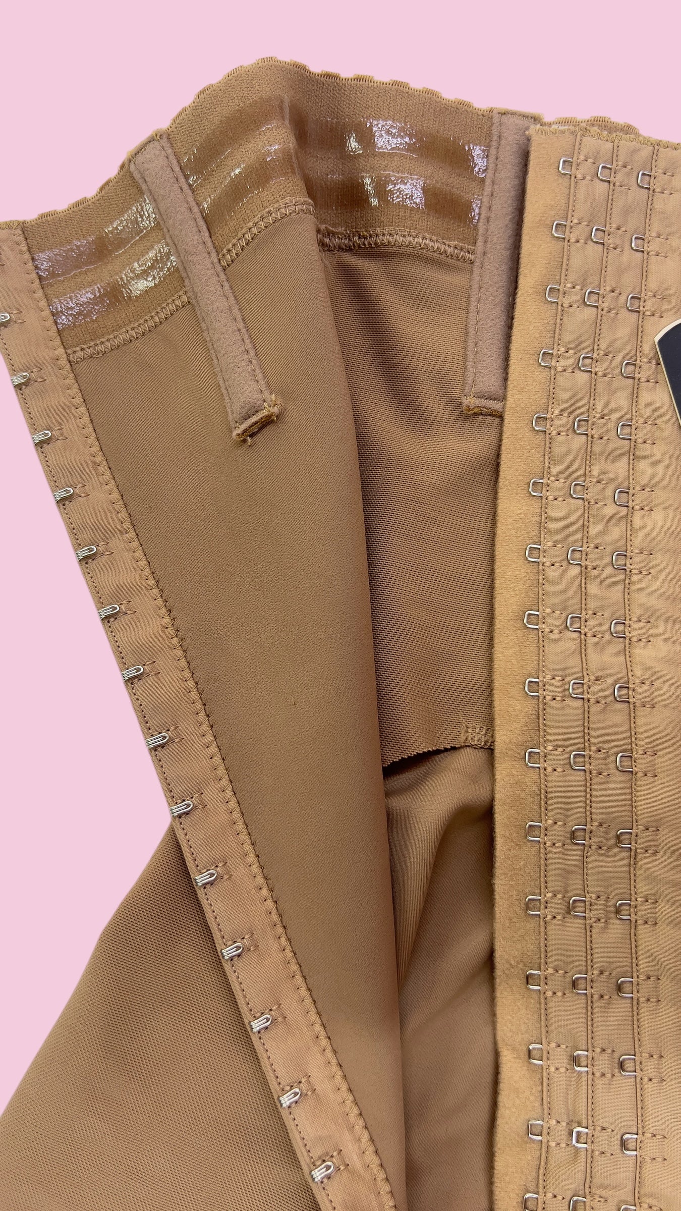 FB836L Long Strapless High Compression Knee-Length Shaper with Invisible Butt Lifter and Triple Hook Closure