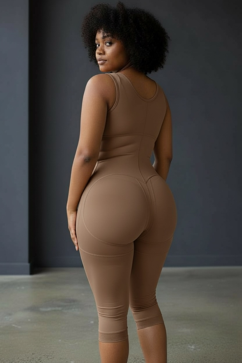 FB725 Long Style Full Body Shaping Garment with Hooks and Perineal Zipper - Bonita Shape