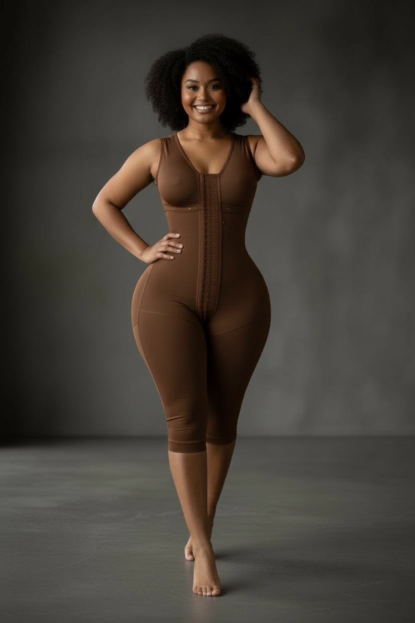 FB719 FULL BODY FAJA BRA/ NO SLEEVES  3 HOOKS LEVELS