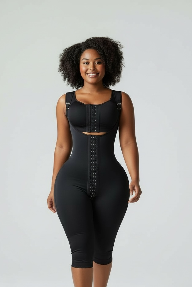 FB857 First Stage Post-Surgical Shapewear with Butt Space - No Compression BBL Faja