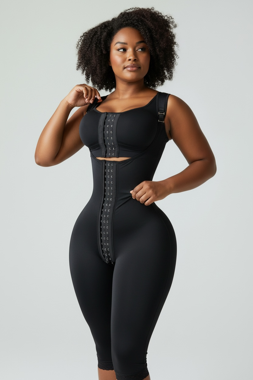 FB857 First Stage Post-Surgical Shapewear with Butt Space - No Compression BBL Faja Bonita Shape