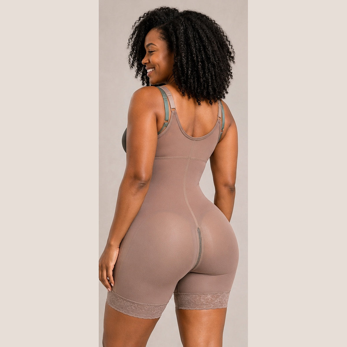 FB724-2PHZP – High Compression Shapewear with Pre-Molded Butt Lift | Faja de Alta Compresión con Cola Prehormada