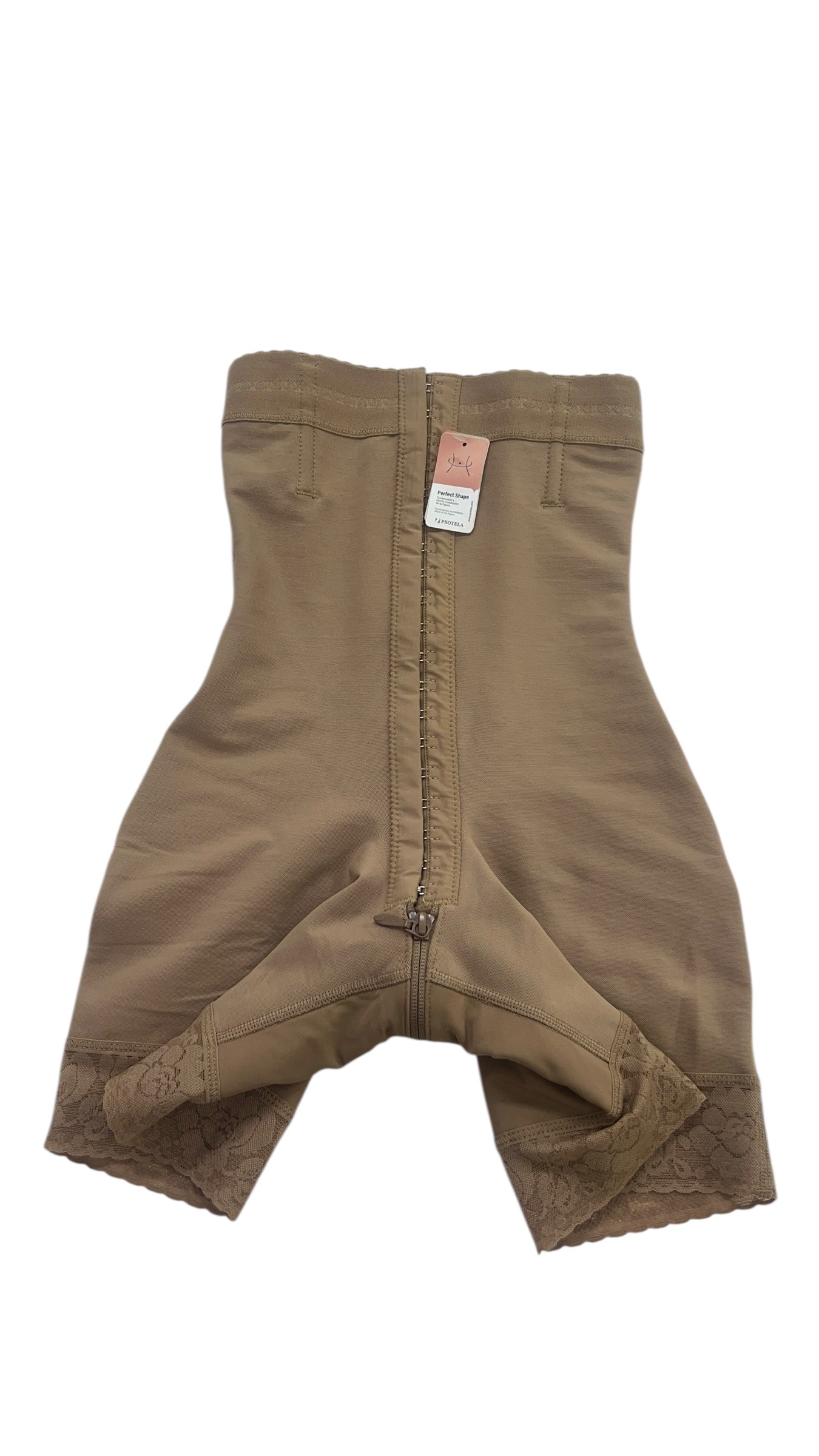 FB836 Faja Strapless High Compression Shaper Shorts with Invisible Butt Lifter and Hook Closure Bonita Shape