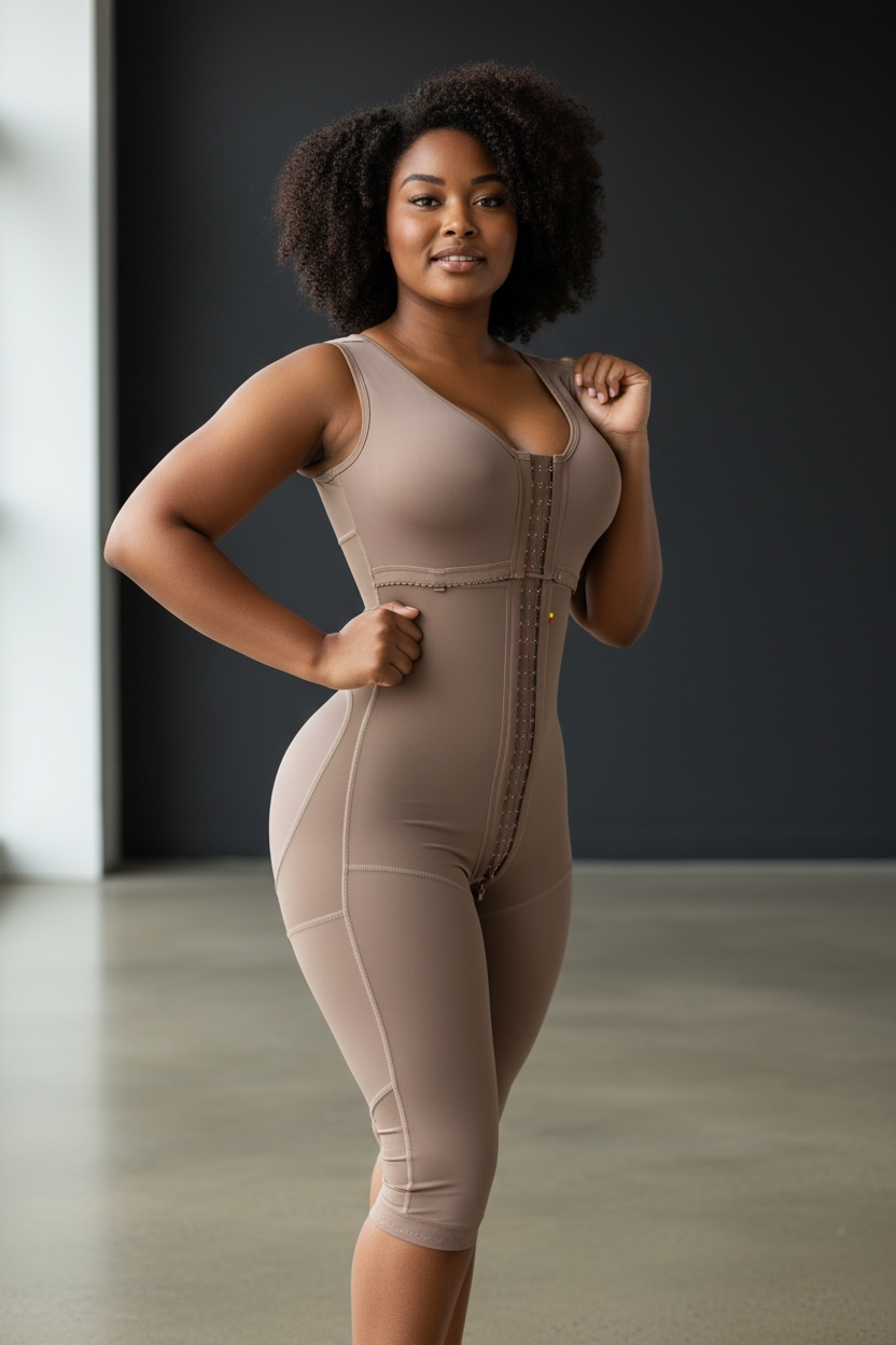 FB719 FULL BODY FAJA BRA/ NO SLEEVES  3 HOOKS LEVELS