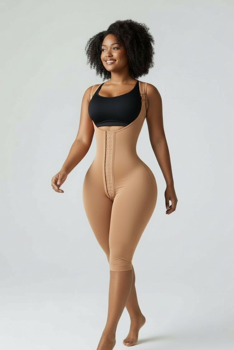 FB857 First Stage Post-Surgical Shapewear with Butt Space - No Compression BBL Faja