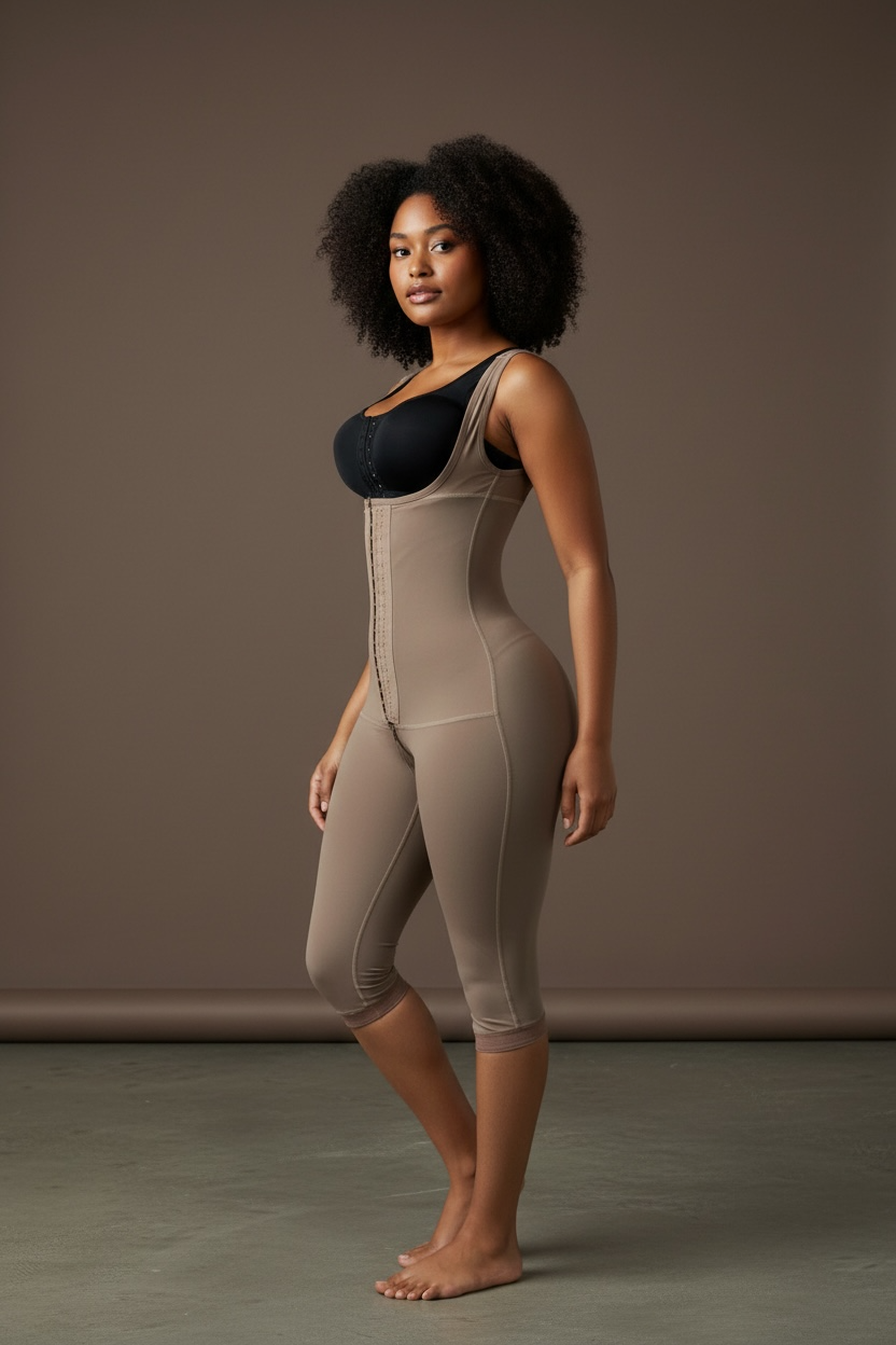 FB725 Long Style Full Body Shaping Garment with Hooks and Perineal Zipper - Bonita Shape