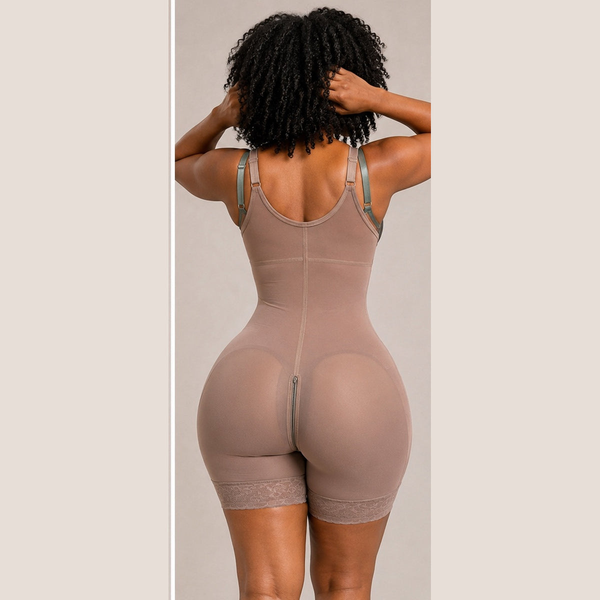FB724-2PHZP – High Compression Shapewear with Pre-Molded Butt Lift | Faja de Alta Compresión con Cola Prehormada
