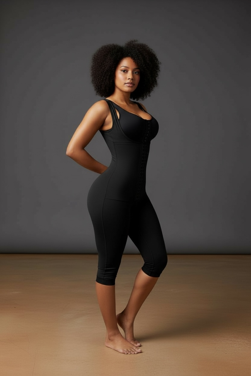 FB725 Long Style Full Body Shaping Garment with Hooks and Perineal Zipper - Bonita Shape
