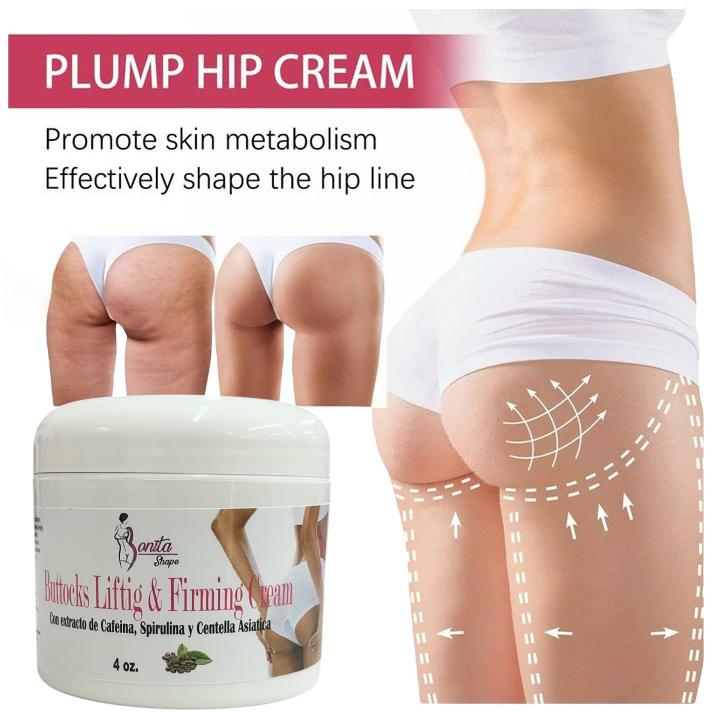 Buttocks Lift & Firming Cream Bonita Shape