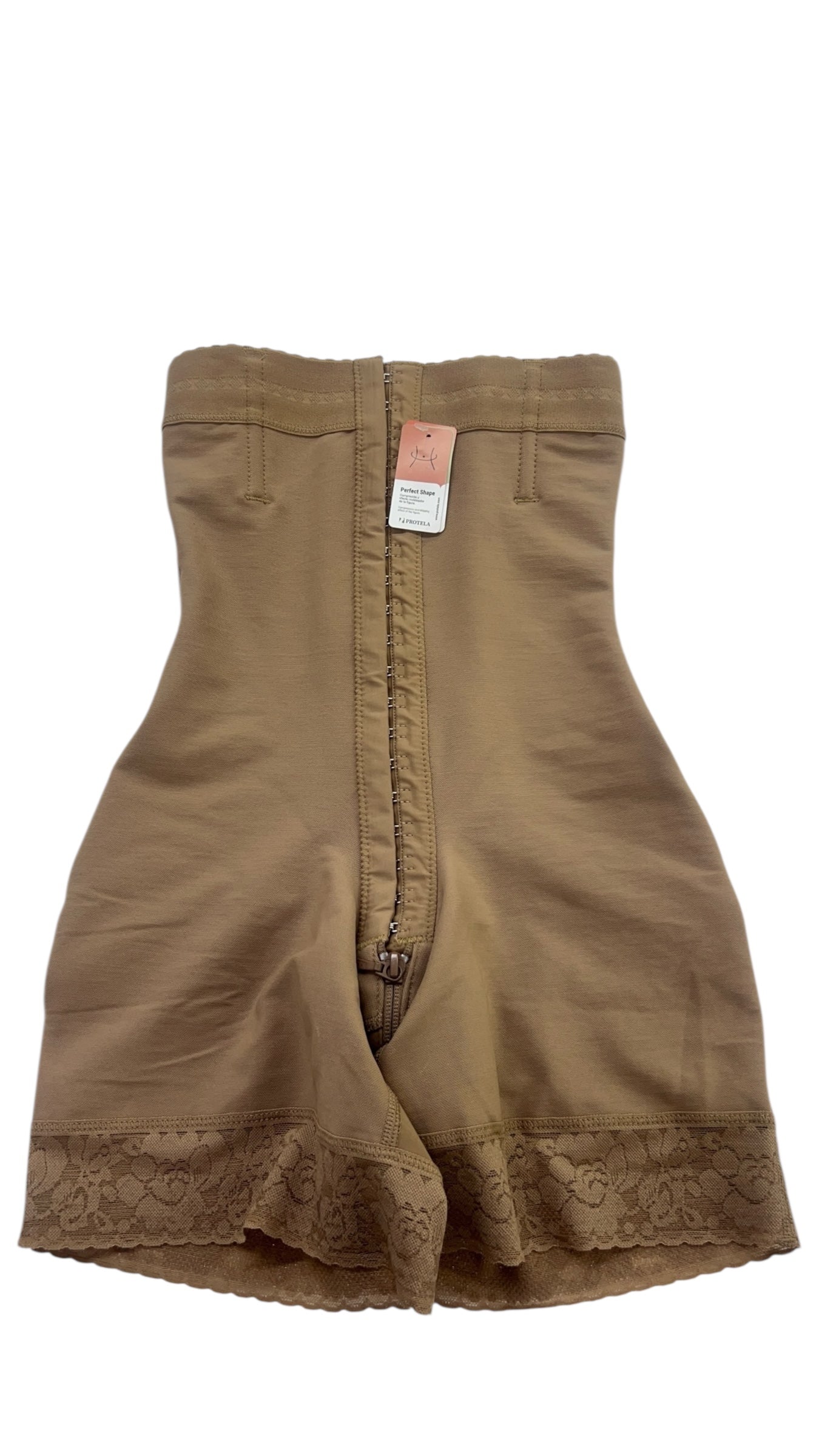 FB836 Faja Strapless High Compression Shaper Shorts with Invisible Butt Lifter and Hook Closure Bonita Shape