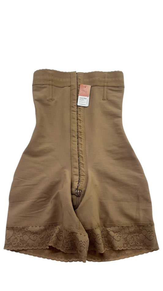 FB836 Faja Strapless High Compression Shaper Shorts with Invisible Butt Lifter and Hook Closure