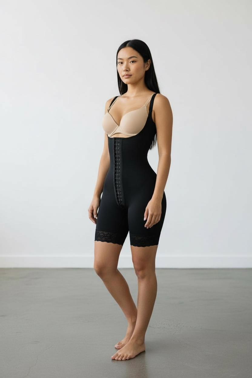 FB838TD SlimStrap Invisible Shaper Shorts – Compression Shapewear with Adjustable Straps