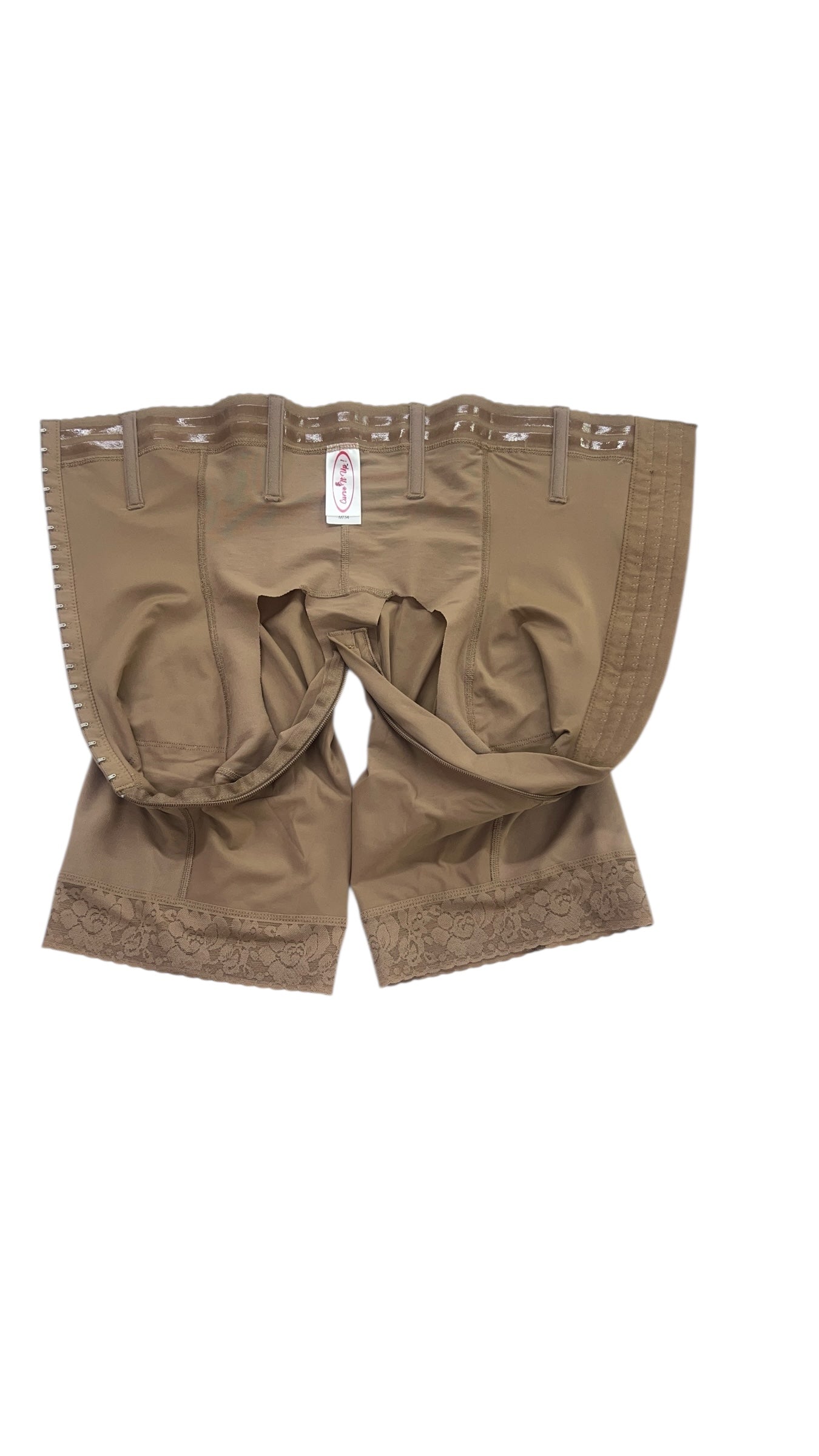 FB836 Faja Strapless High Compression Shaper Shorts with Invisible Butt Lifter and Hook Closure Bonita Shape