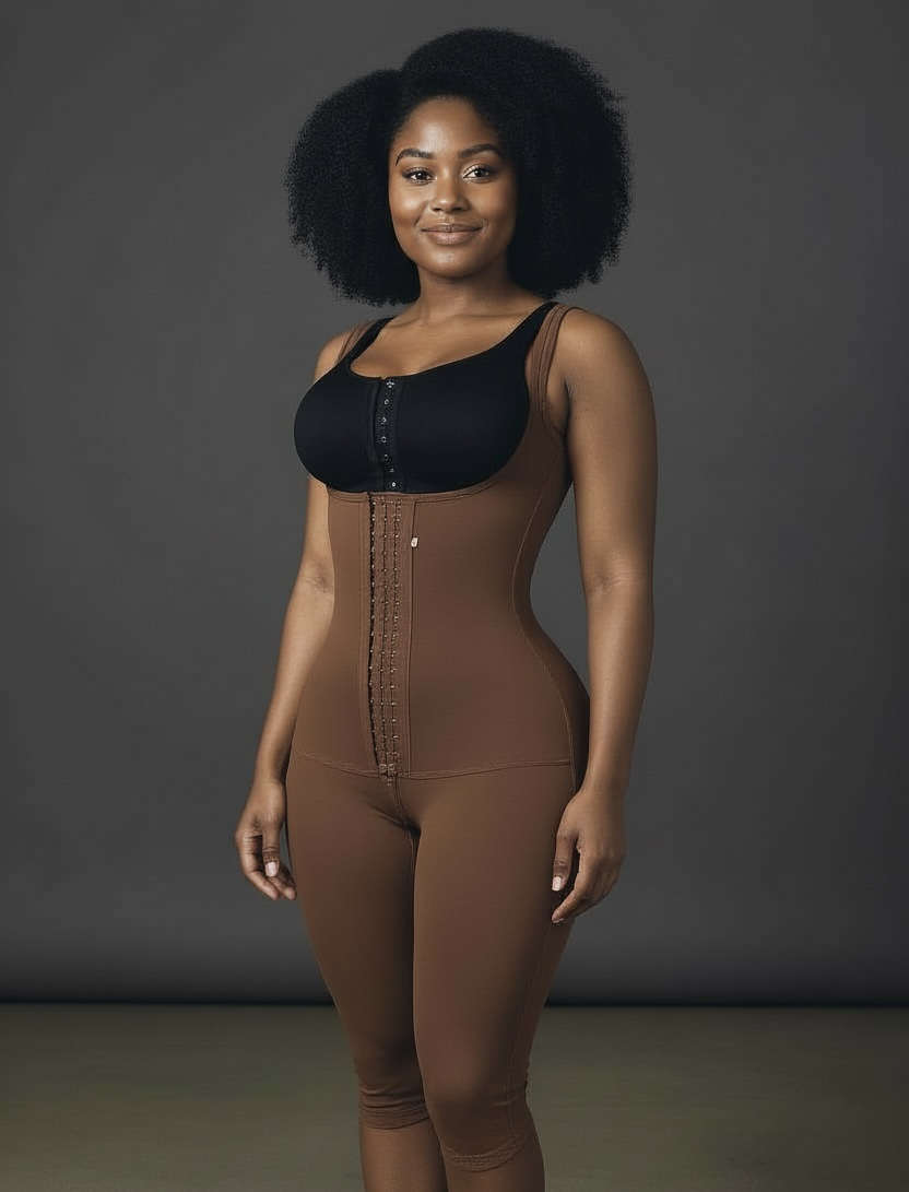 FB725 Long Style Full Body Shaping Garment with Hooks and Perineal Zipper - Bonita Shape
