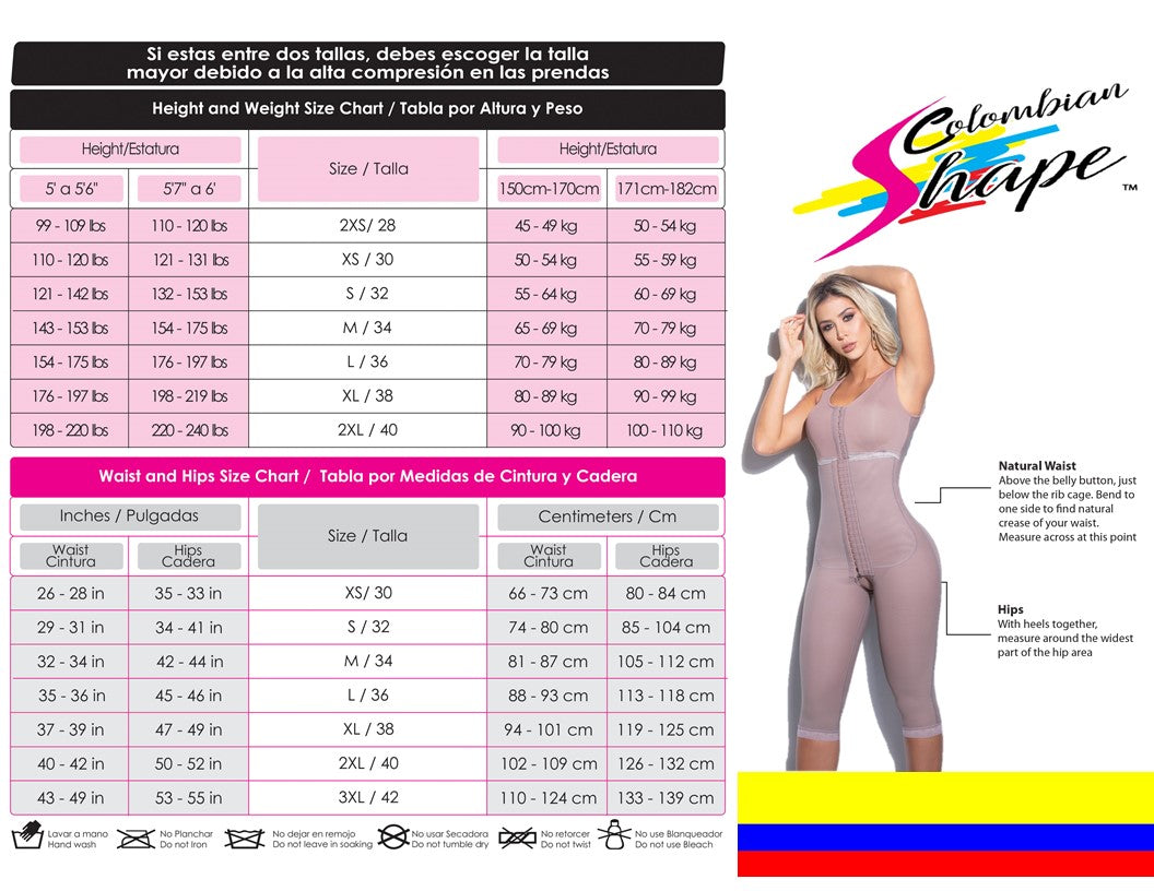 CS620 EXTREME COMPRESSION SHORT STYLE WITH THIN STRAP - Bonita Shape