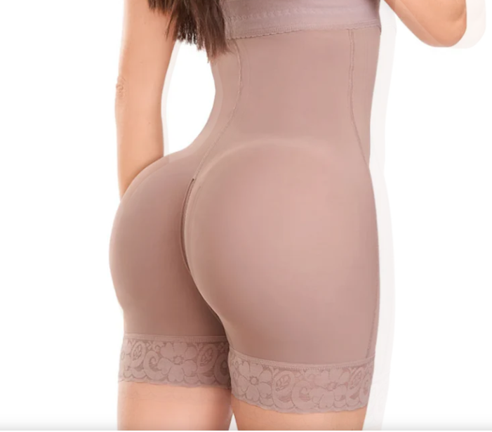 FB836 Faja Strapless High Compression Shaper Shorts with Invisible Butt Lifter and Hook Closure Bonita Shape