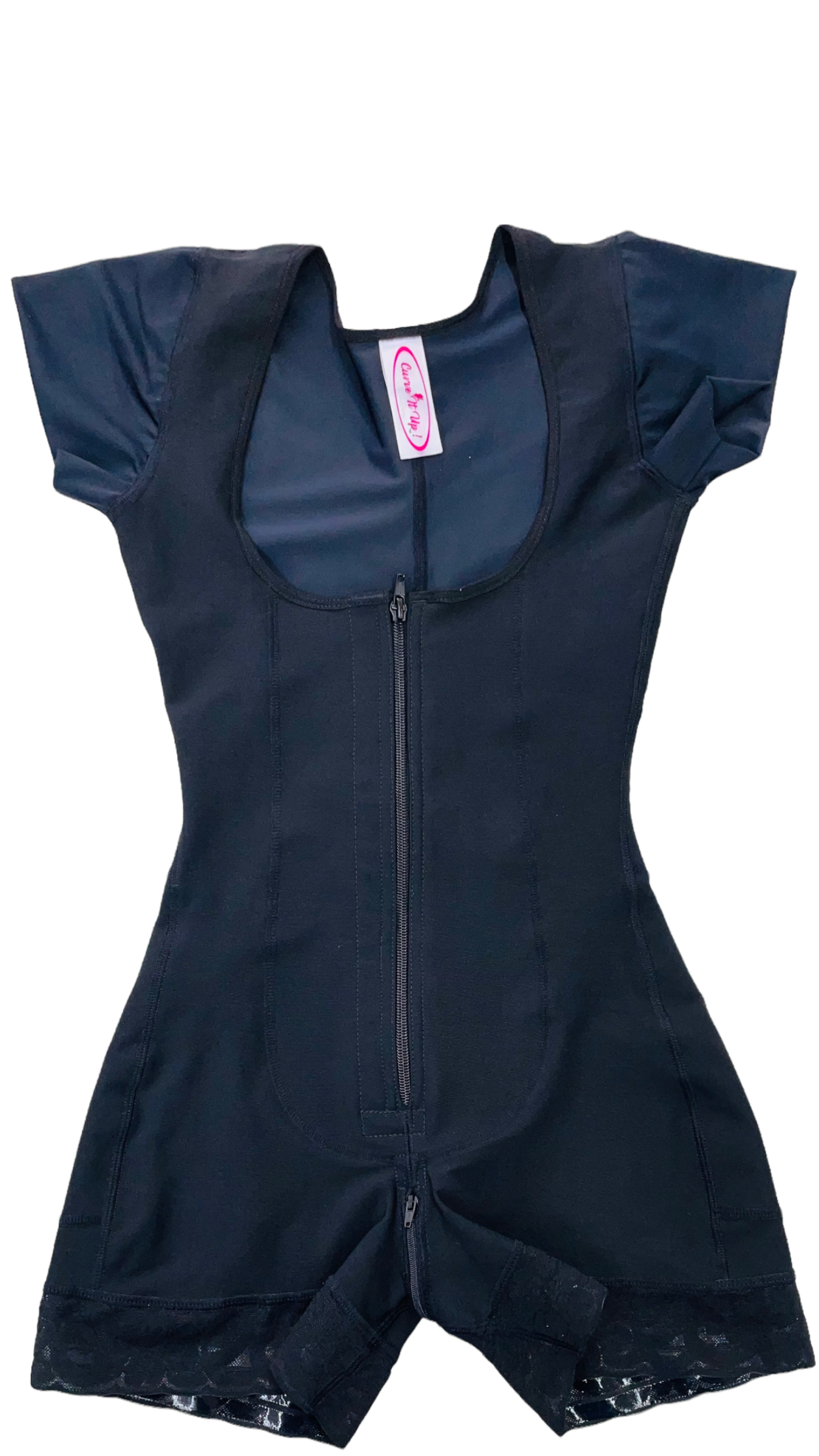 FB763MNCL FAJA SHORT WITH MINI SLEVEE EXTRA SUPPORT ON ABDOMEN - Bonita Shape