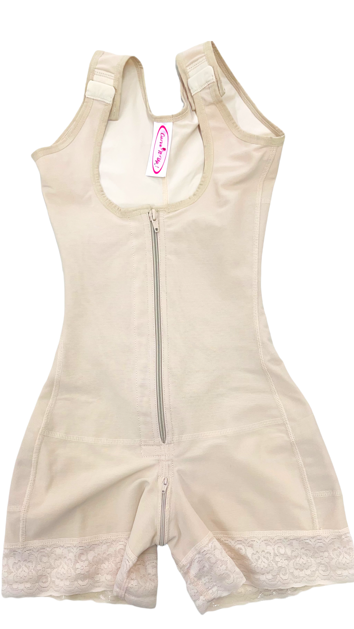 FB763-1 SHORT STYLE FAJA FRONT ZIPPER AND PERINEAL ZIPPER