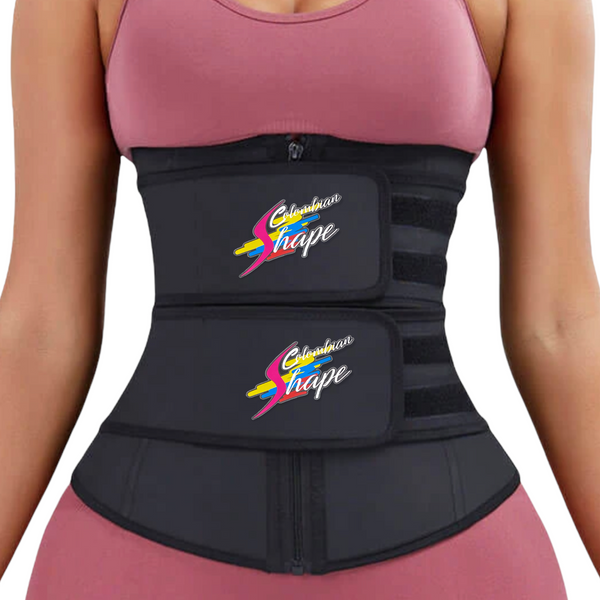 Double belt With Hooks Latex fitness waist trainer – Bonita Shape
