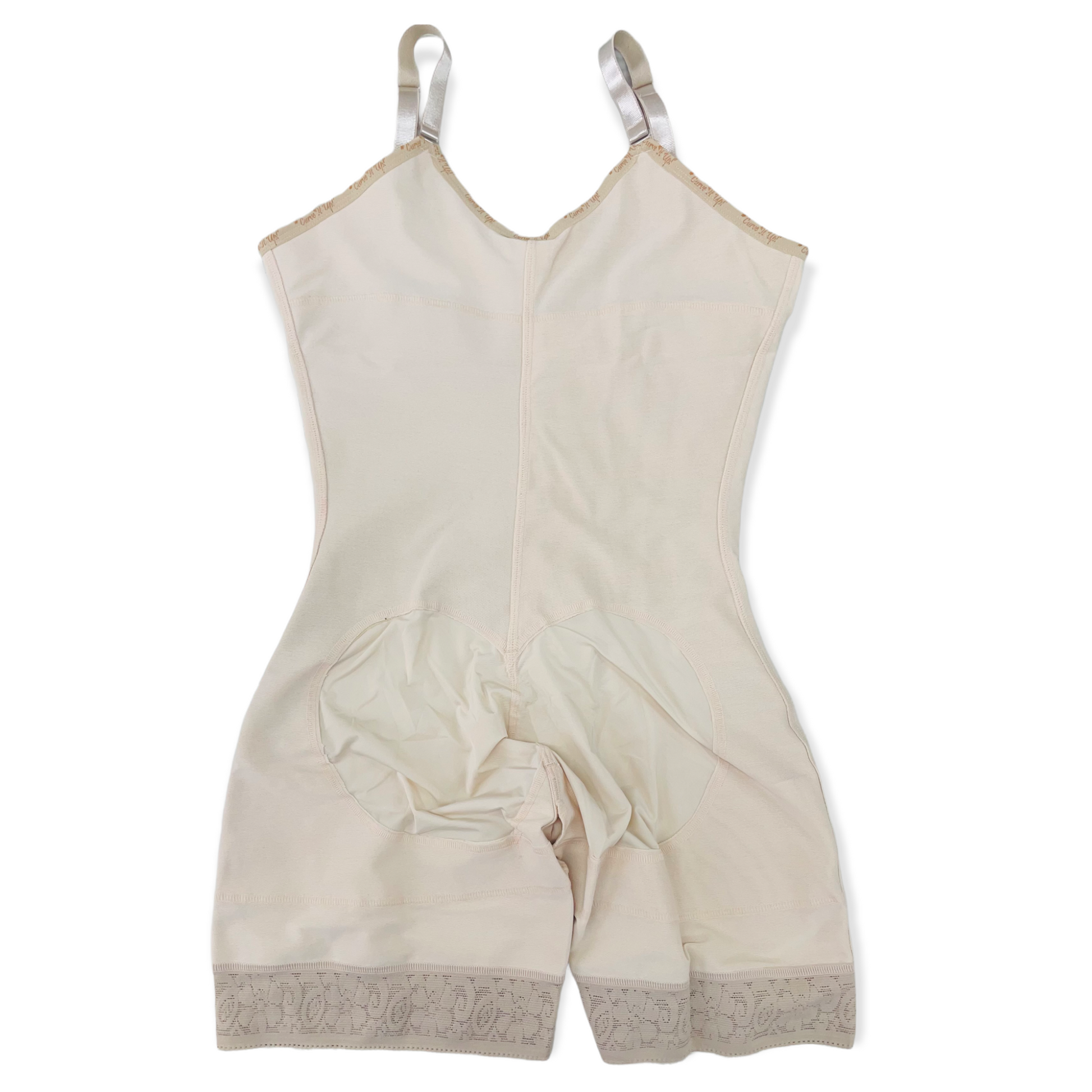 FB724-2zp Faja Short Style High Compression Garment with Thin Adjustable Straps and Triple Hook Closure - Bonita Shape