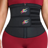 Double belt With Hooks Latex fitness waist trainer