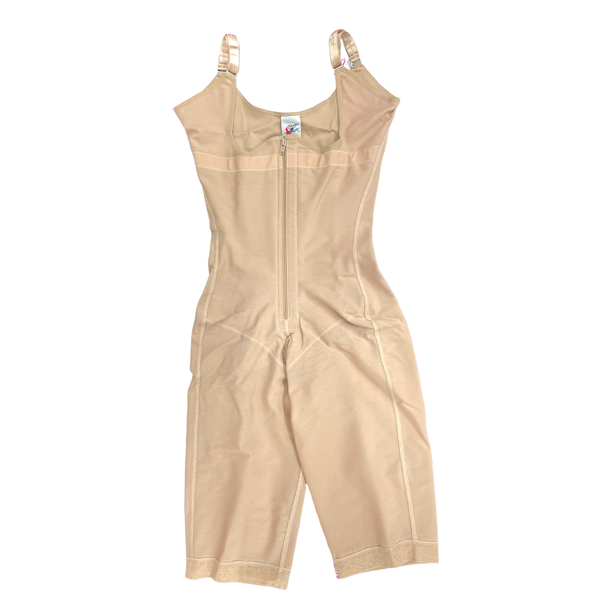 CS626 FAJA LONG WITH THIN STRAP WITH FRONTAL ZIPPER - Bonita Shape