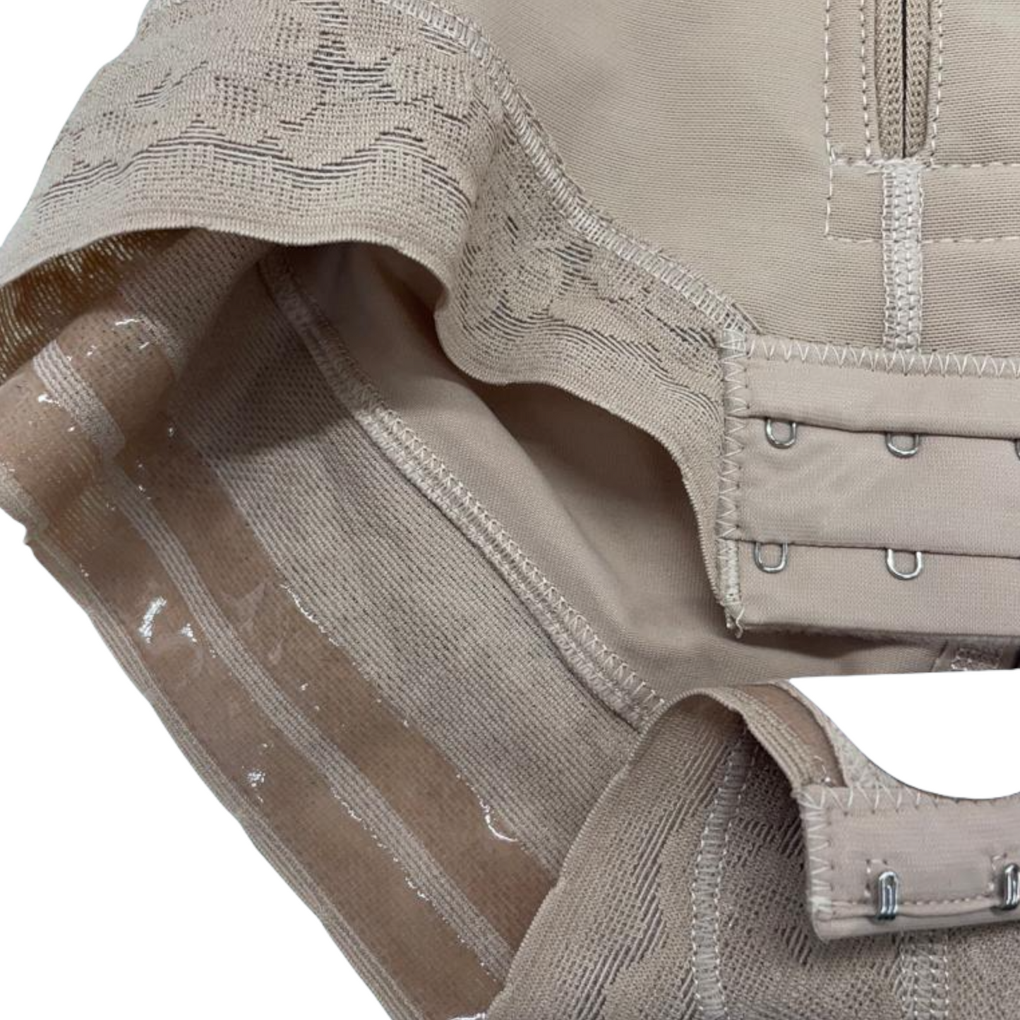 CS610 FULL BACK ADJUSTABLE STRAP FAJA W/ LACE LINING