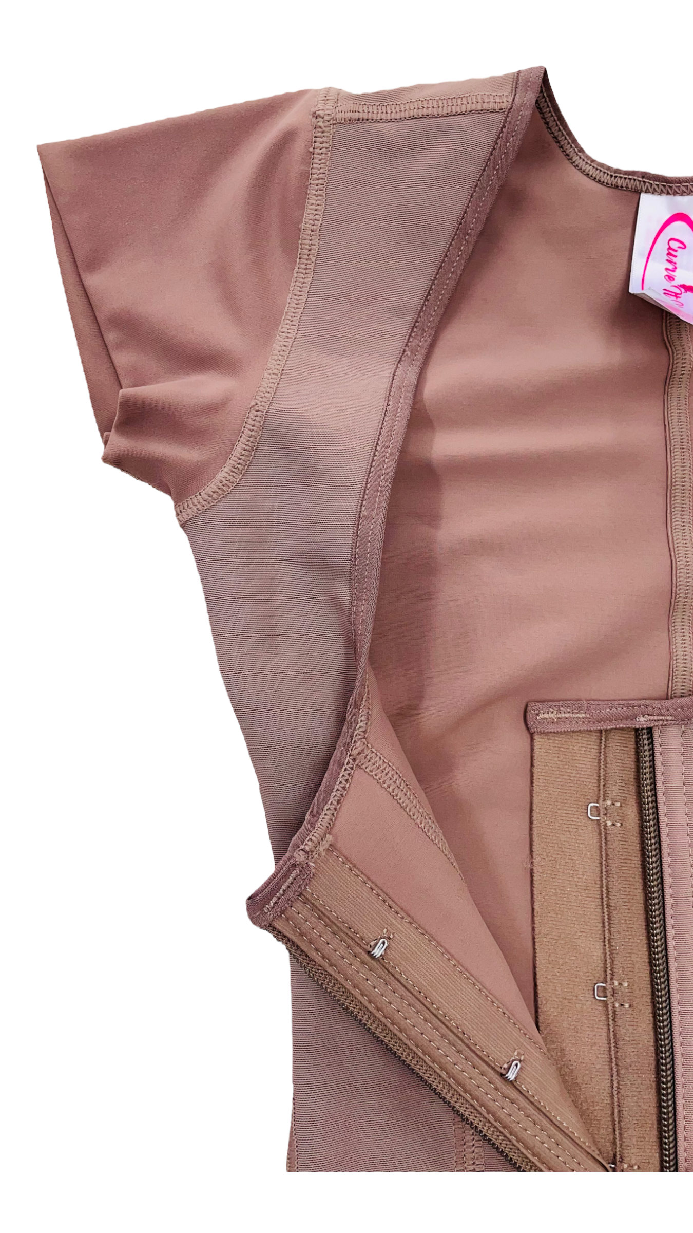 FB763MNCL FAJA SHORT WITH MINI SLEVEE EXTRA SUPPORT ON ABDOMEN - Bonita Shape