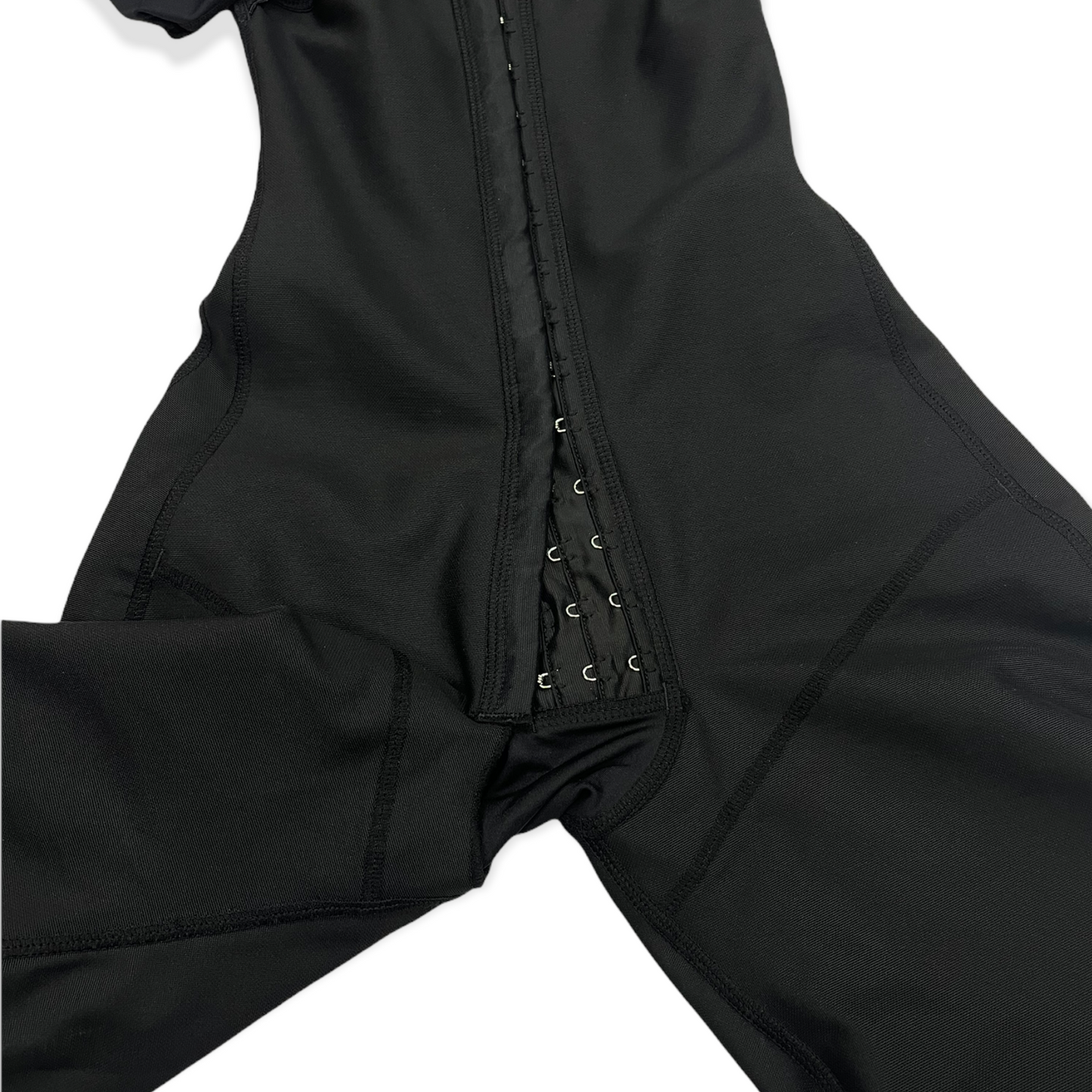 FB717 Full Body Shaping Garment with 3 Hooks, Built-in Bra & Sleeves