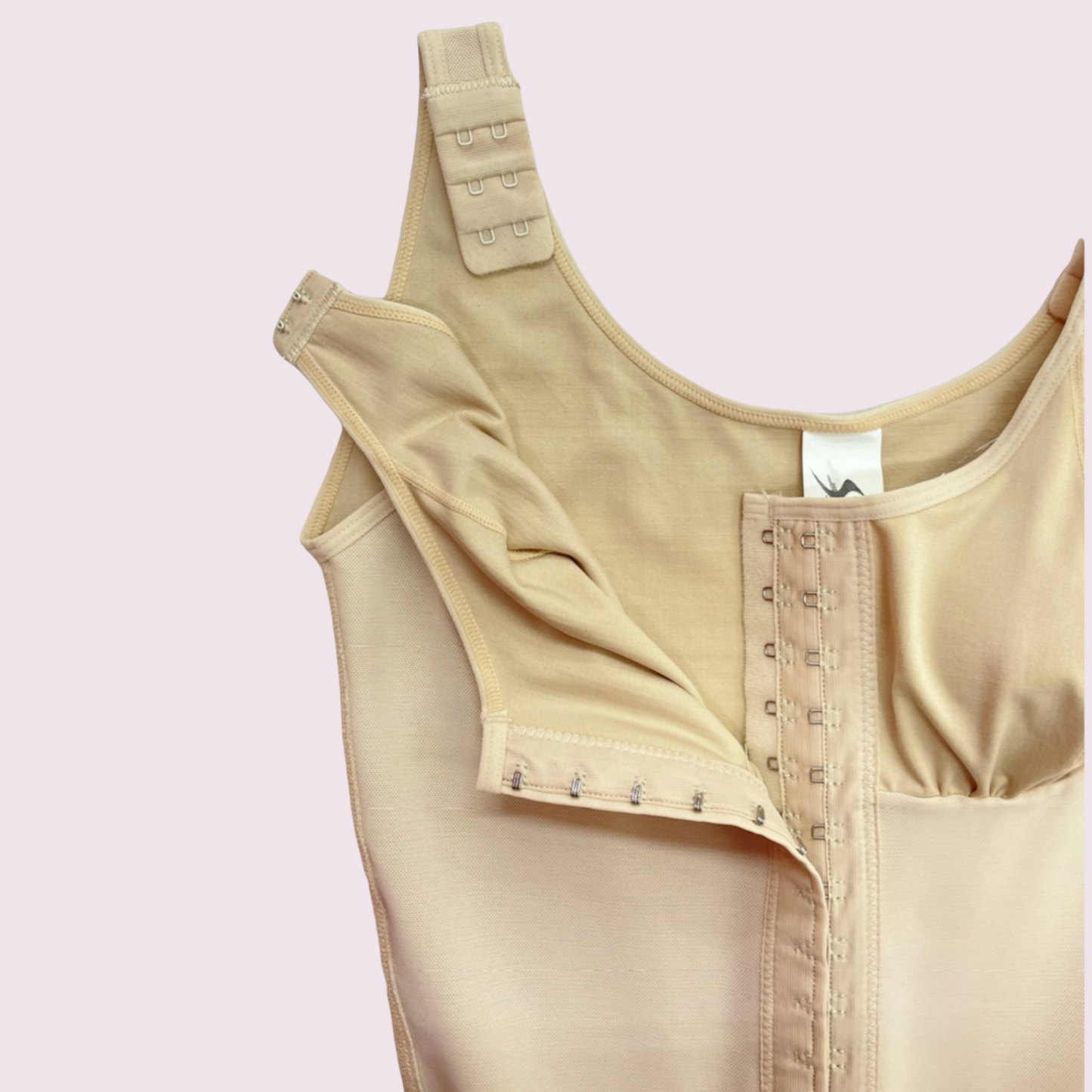 (FINAL SALE) FB1003 FAJA LONG WITH BRA AND HOOKS/ZIPPER - Bonita Shape