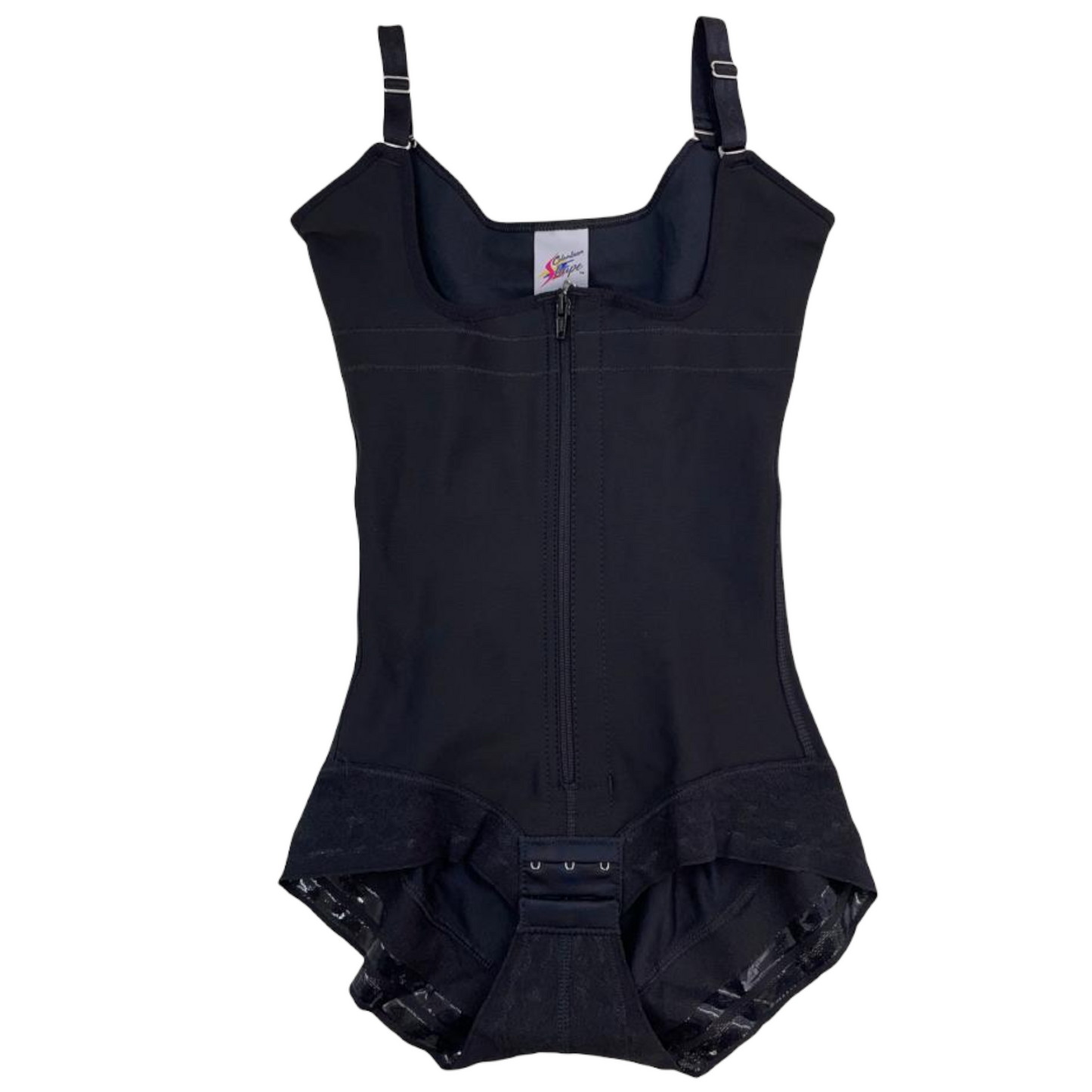 CS610 FULL BACK ADJUSTABLE STRAP FAJA W/ LACE LINING