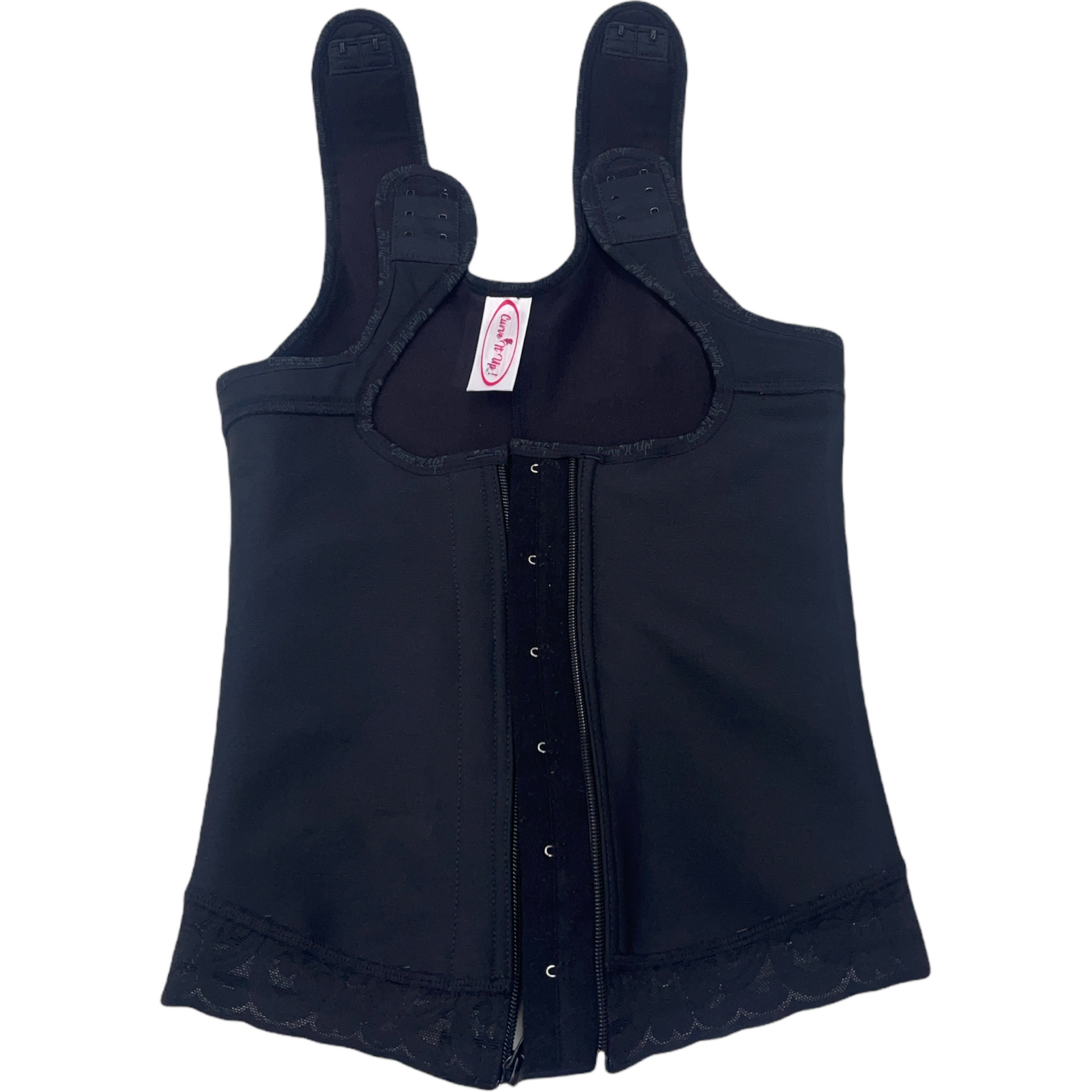 FB7030 LATEX VEST WITH FRONTAL ZIPPER - Bonita Shape