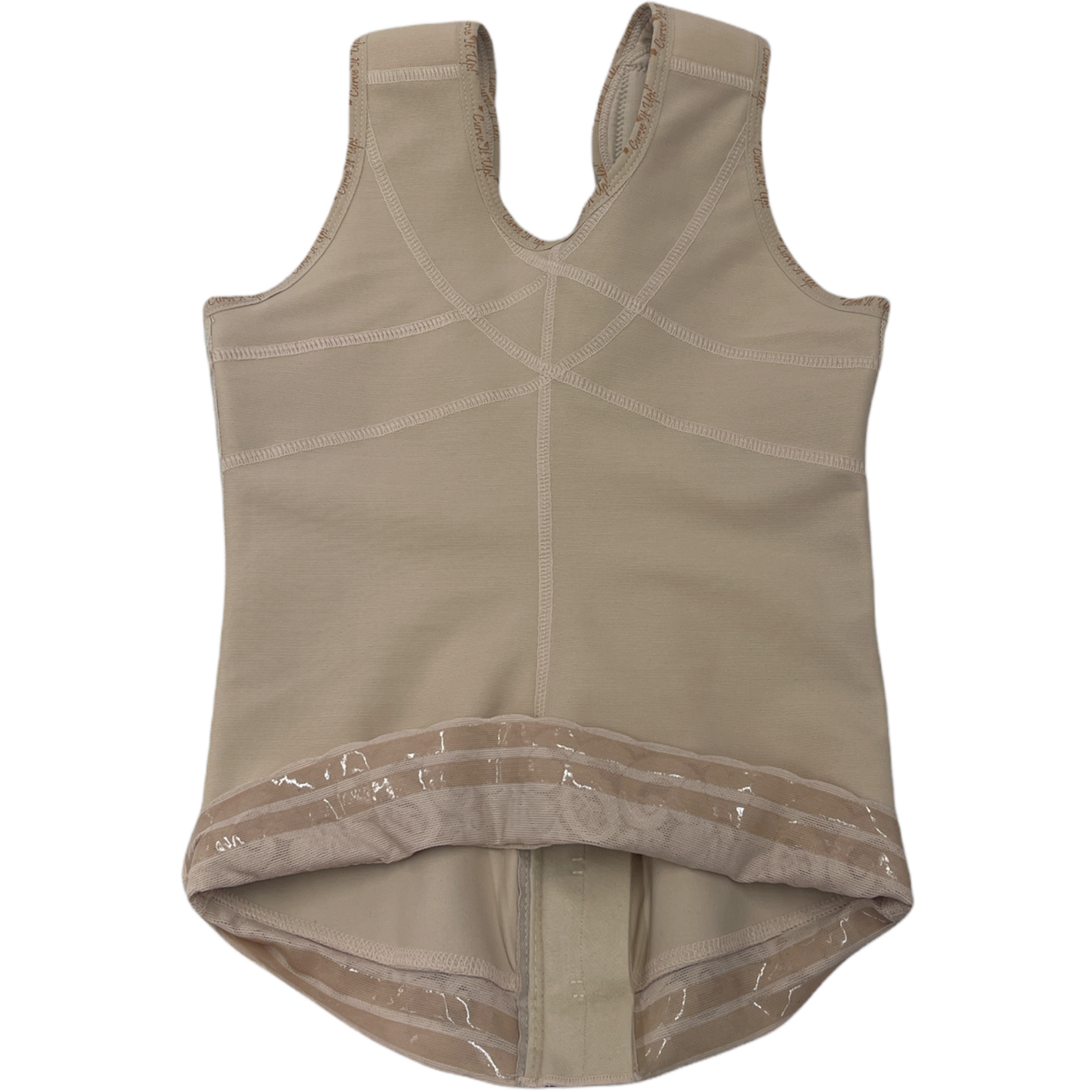 FB7030 LATEX VEST WITH FRONTAL ZIPPER - Bonita Shape