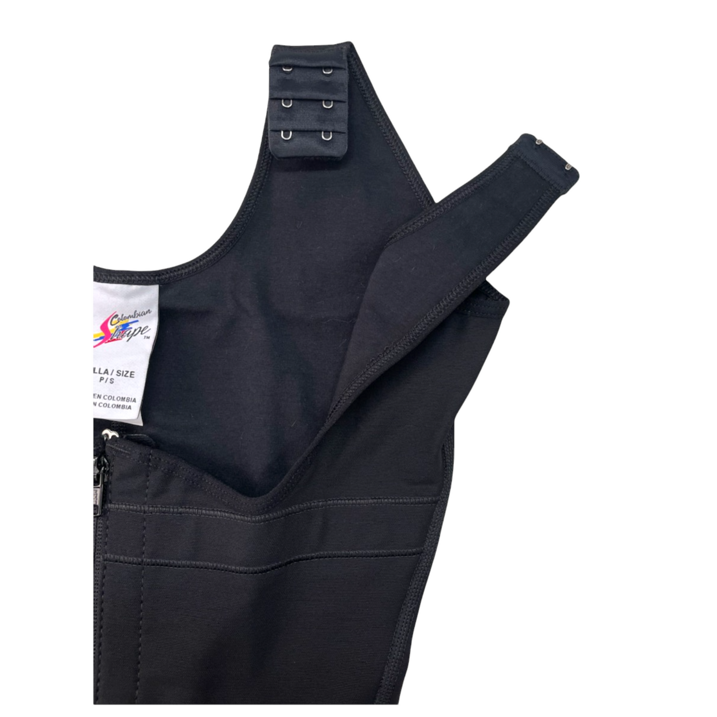 FINAL SALE !!! COTTON INNER LINING  CS628-SALE  FAJA LONG THICK STRAP WITH FRONT ZIPPER