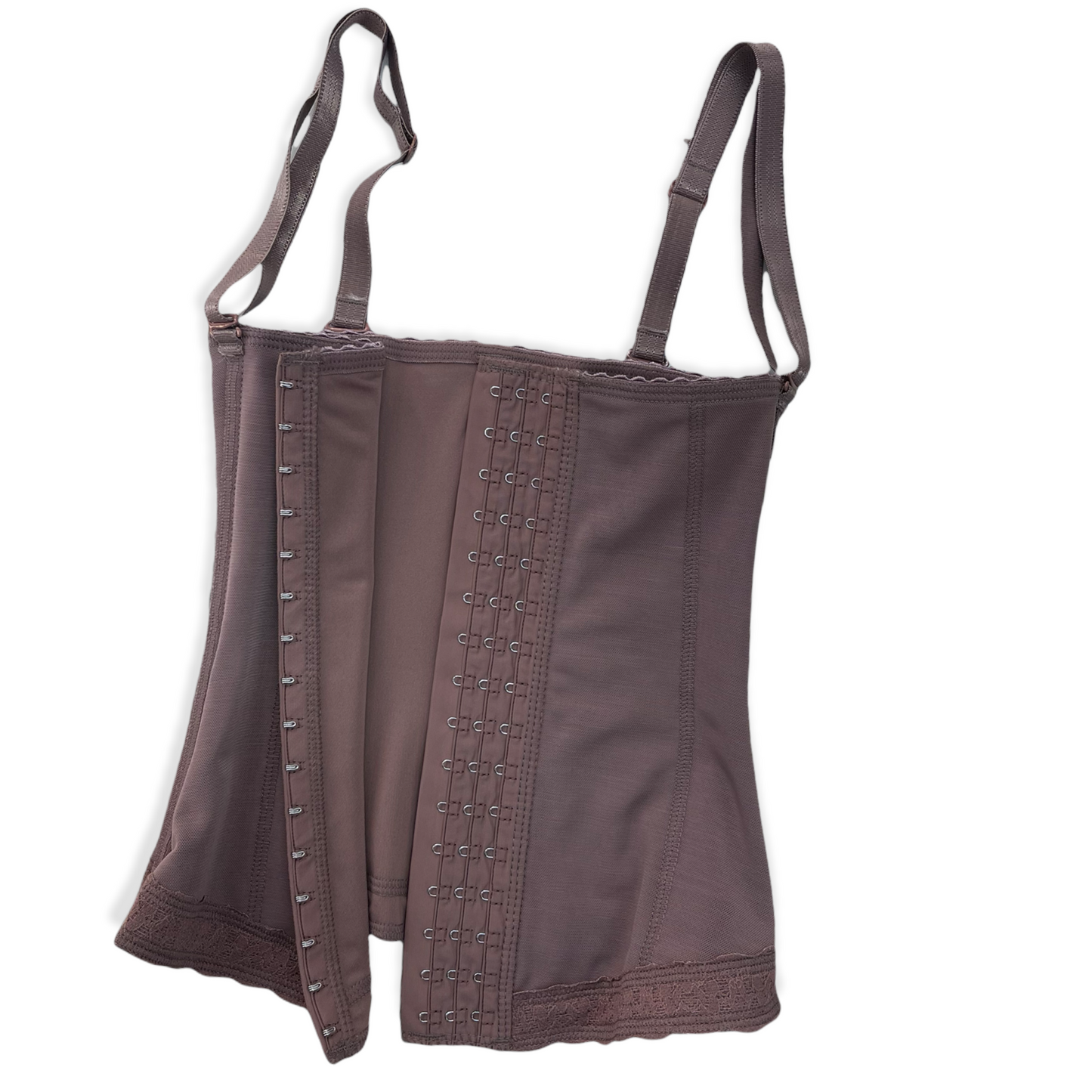 FB5004 SOFT POWERNET WAIST-TRAINER  REMOVABLE STRAPS 3HOOKS - Bonita Shape