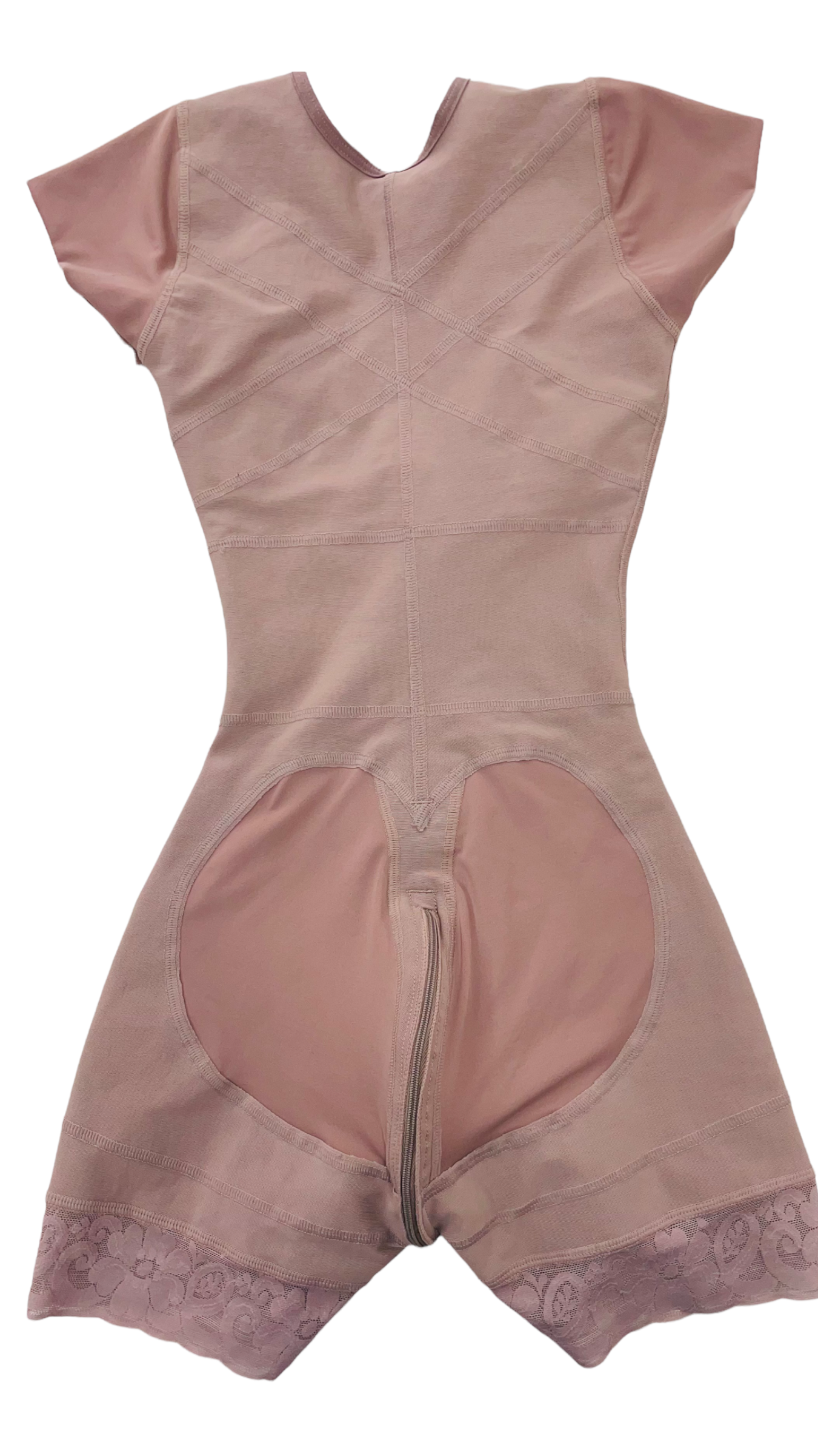 FB763MNCL FAJA SHORT WITH MINI SLEVEE EXTRA SUPPORT ON ABDOMEN - Bonita Shape