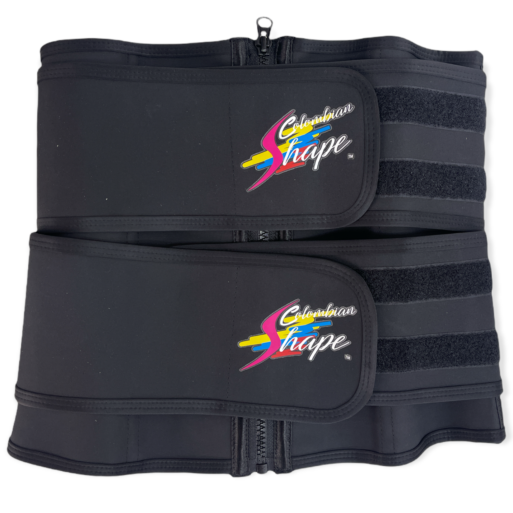 Double belt With Hooks Latex fitness waist trainer - Bonita Shape