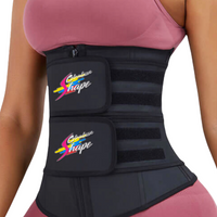 Double belt With Hooks Latex fitness waist trainer