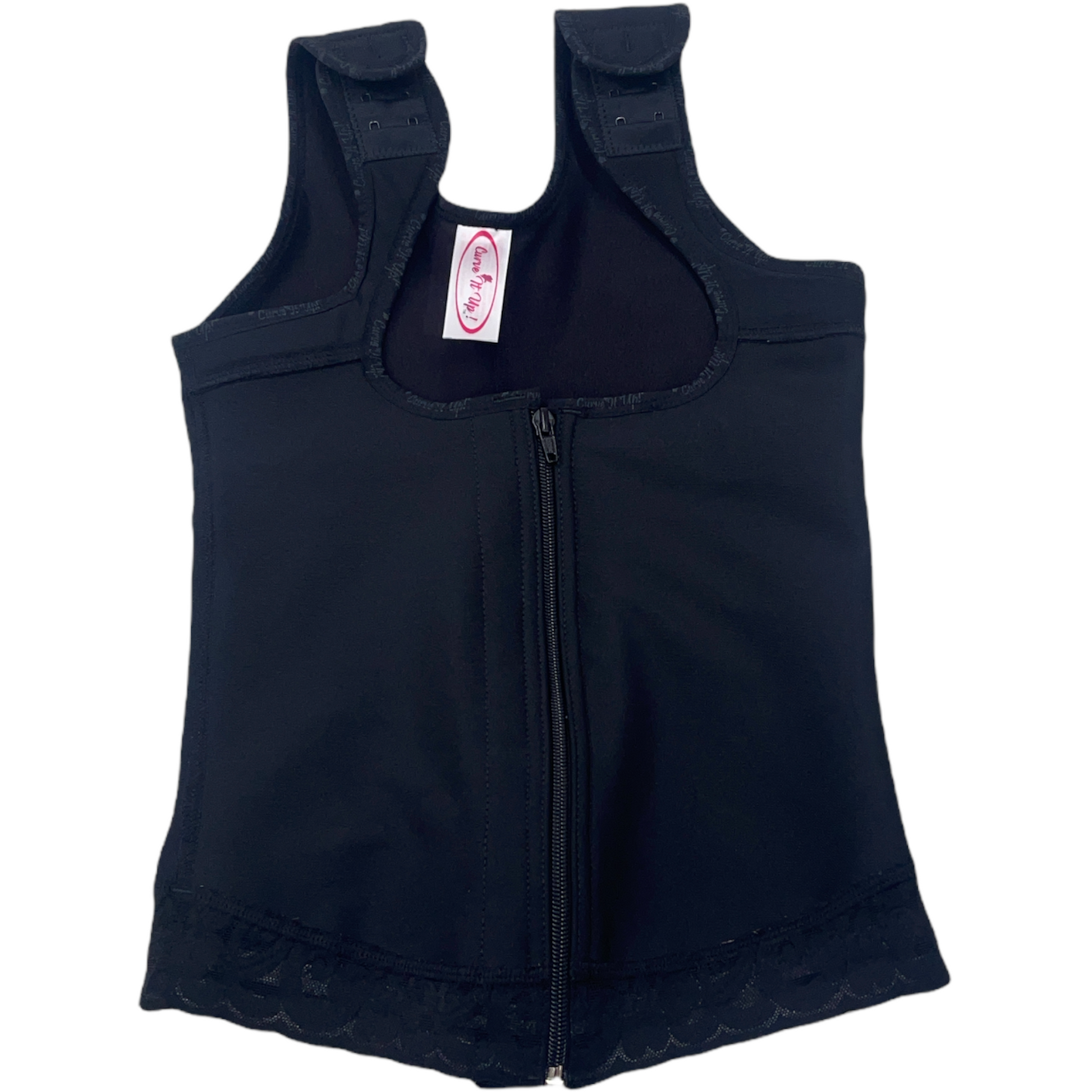 FB7030 LATEX VEST WITH FRONTAL ZIPPER - Bonita Shape